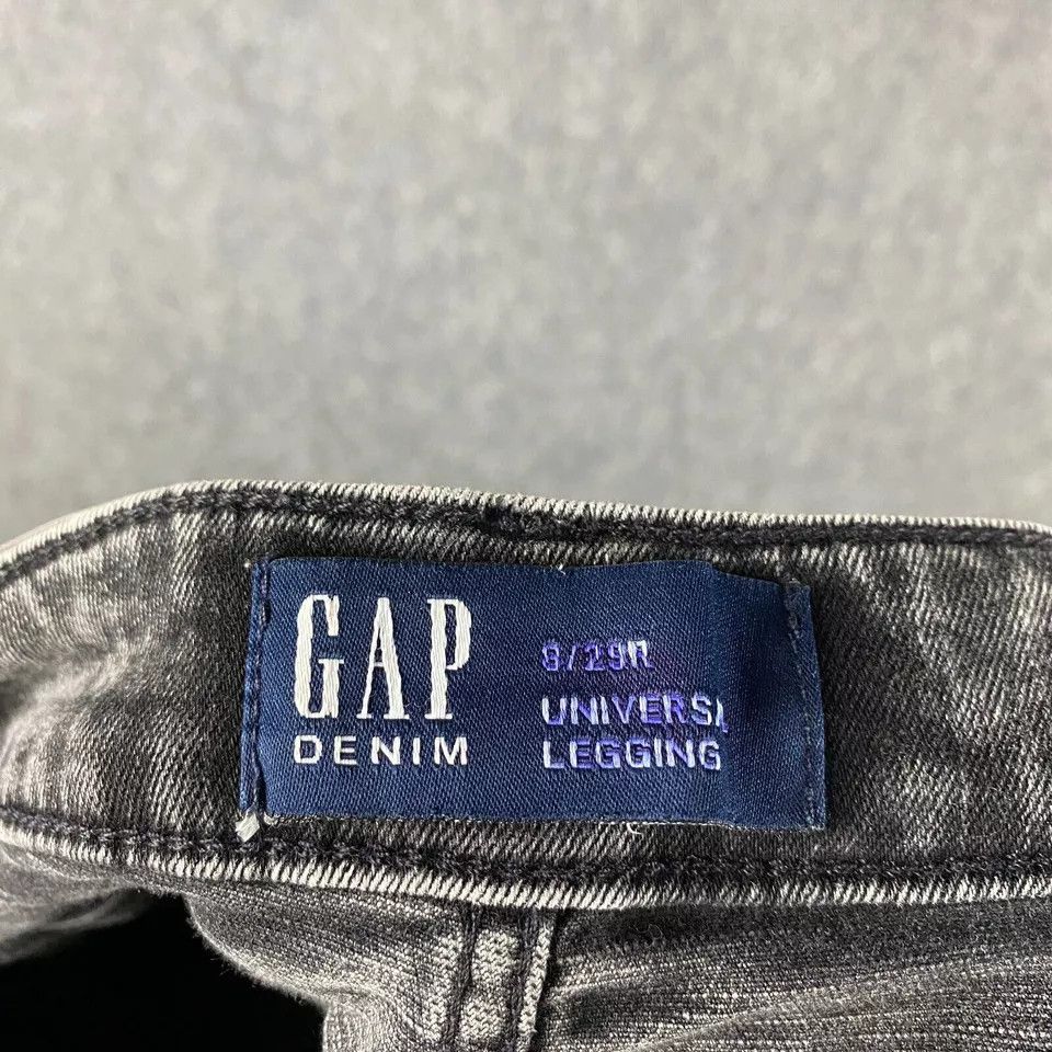 Gap Gap Jeans Women's 8 29R Charcoal Wash Universal Legging Size 30" / US 8 / IT 44 - 7 Thumbnail