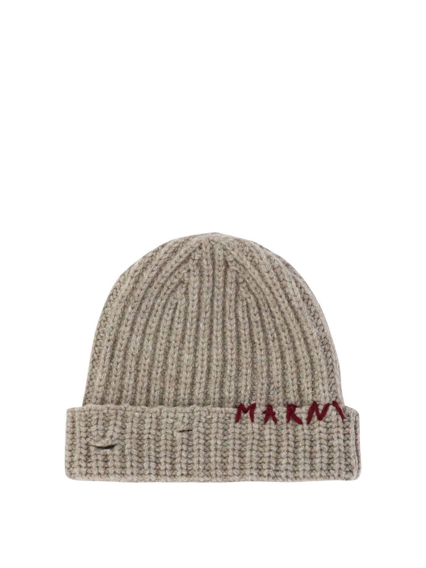 Marni Beanie With Embroidered Logo Size ONE SIZE - 1 Thumbnail