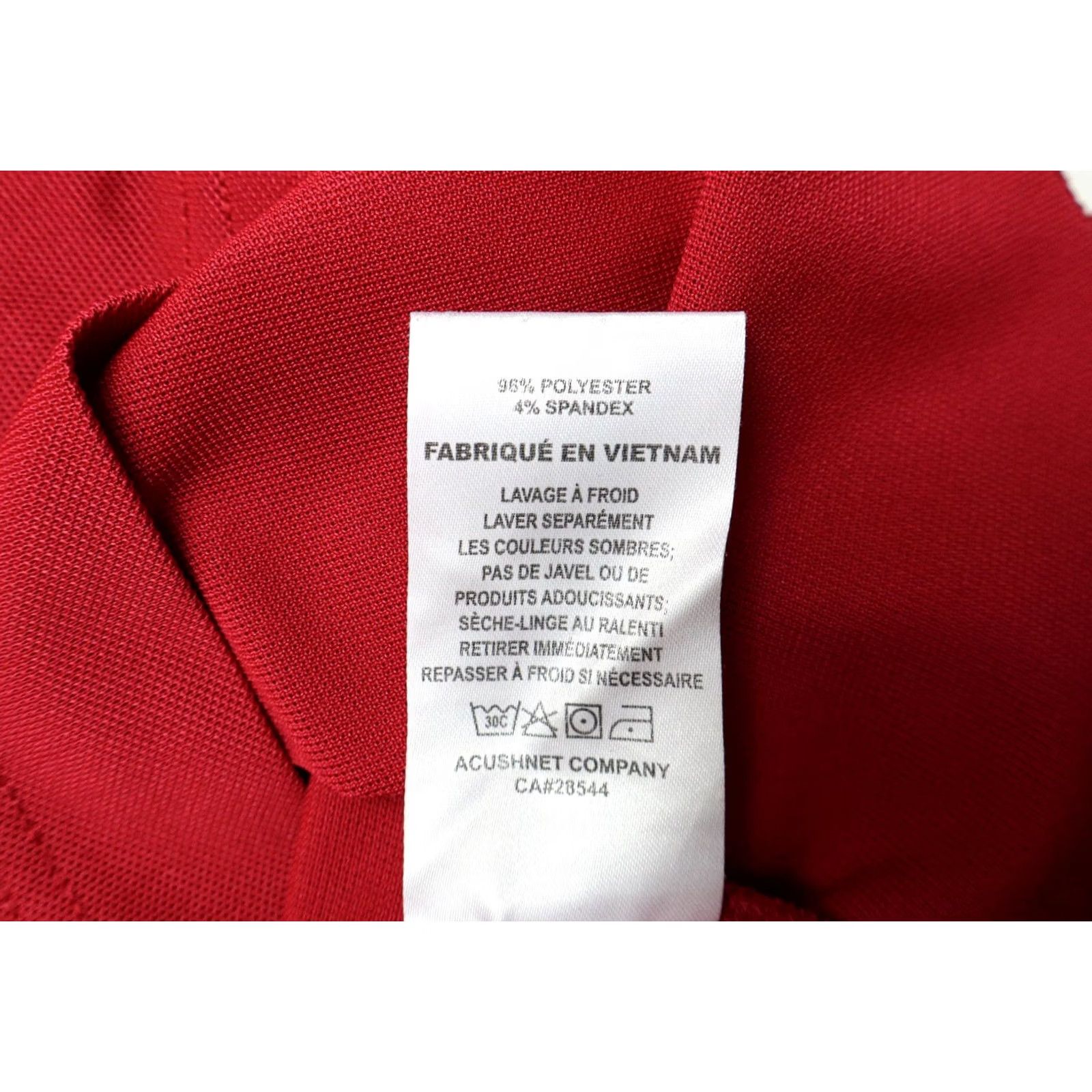 Footjoy Footjoy Athletic Fit Polo Short Sleeve T-shirt Men SMALL Red Logo Collared Athletic Sport Shirt Size US S / EU 44-46 / 1 - 7 Thumbnail