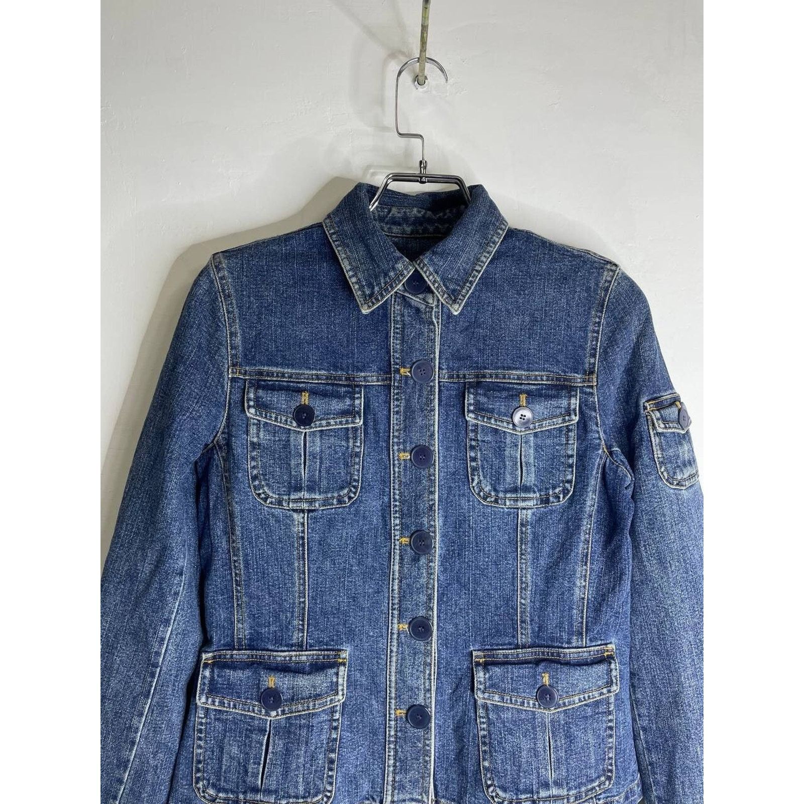 If Six Was Nine × Japanese Brand × Jones New York Vintage Japanese Reworked Ifsixwasnine Style Denim Jacket Size S / US 4 / IT 40 - 5 Thumbnail