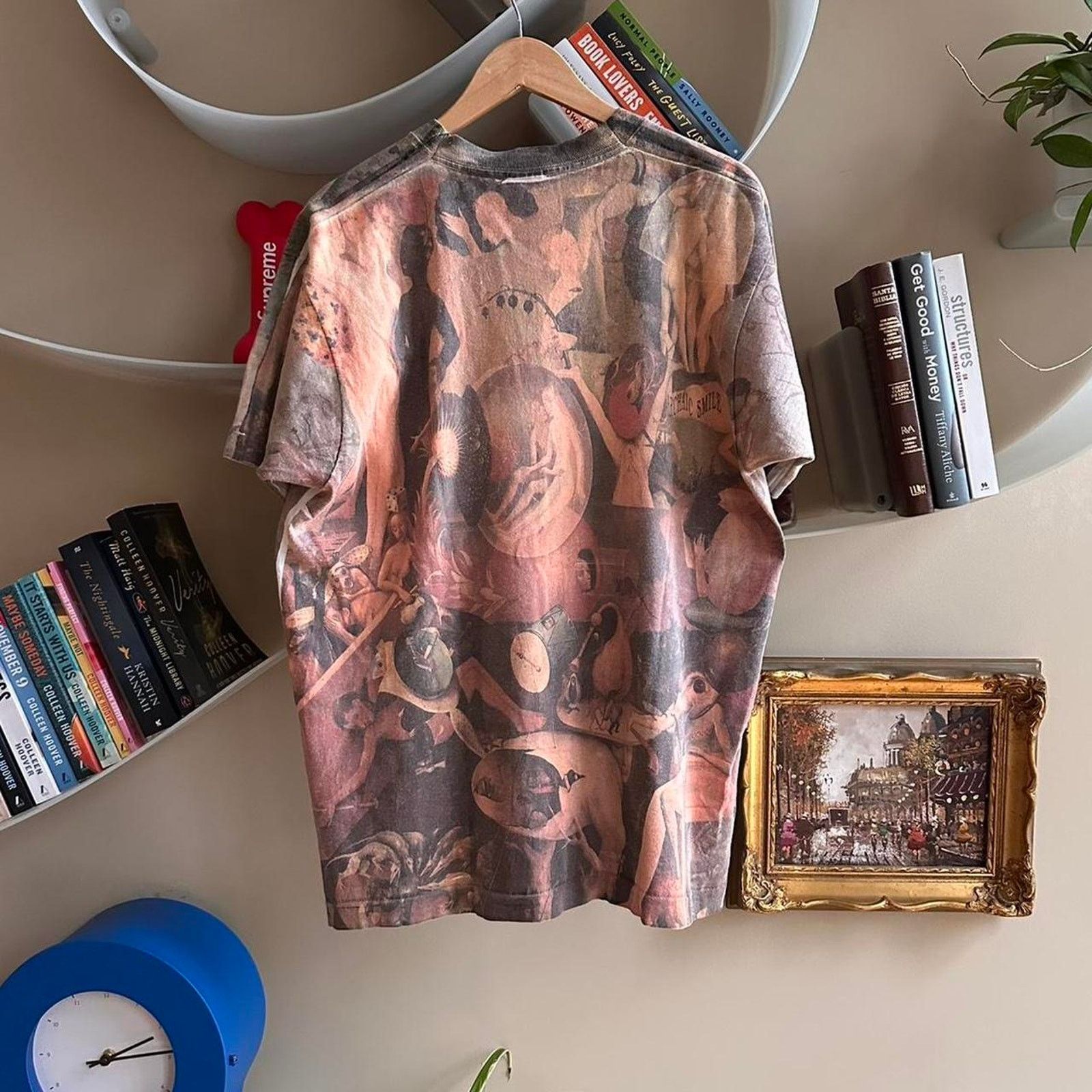Fruit Of The Loom × Vintage Vintage Garden Of Earthy Delights Archaic Smile Art Shirt Size US L / EU 52-54 / 3 - 3 Thumbnail