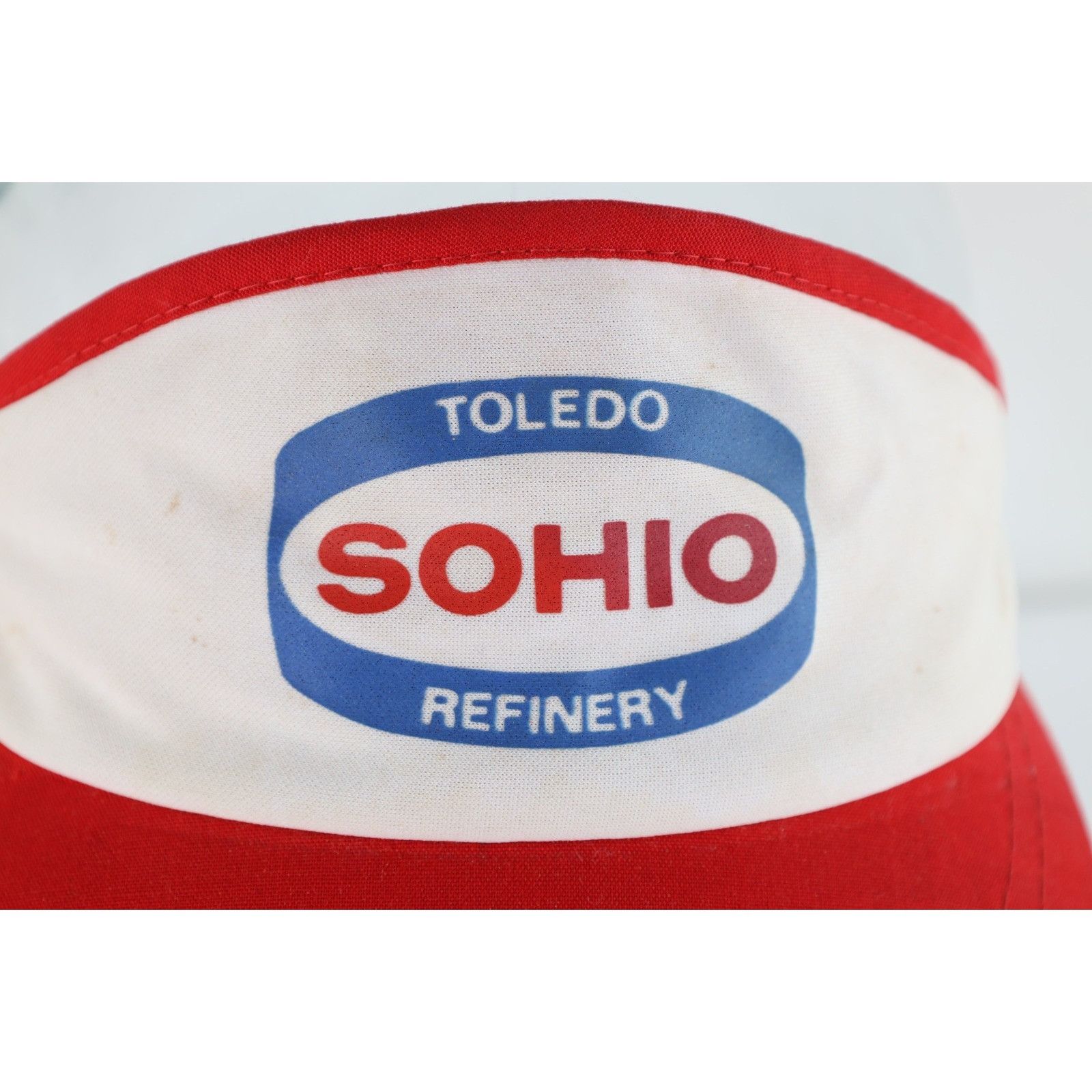 Vintage Vintage 80s Sohio Toledo Refinery Distressed Visor Hat Size ONE SIZE - 2 Thumbnail