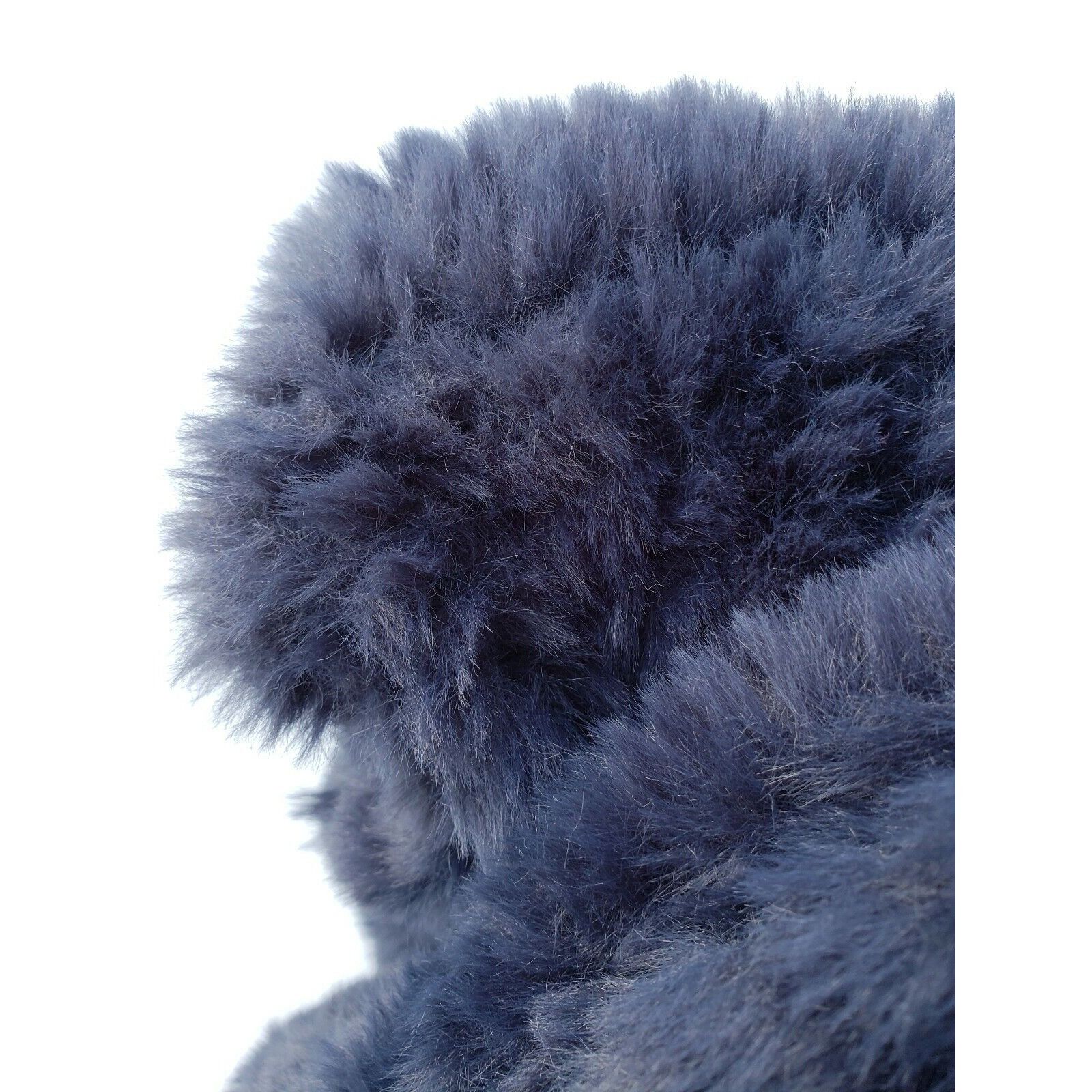 Other Love Token Faux Fur Vest Womens S Indigo Blue Sleeveless Jac Size S / US 4 / IT 40 - 3 Thumbnail