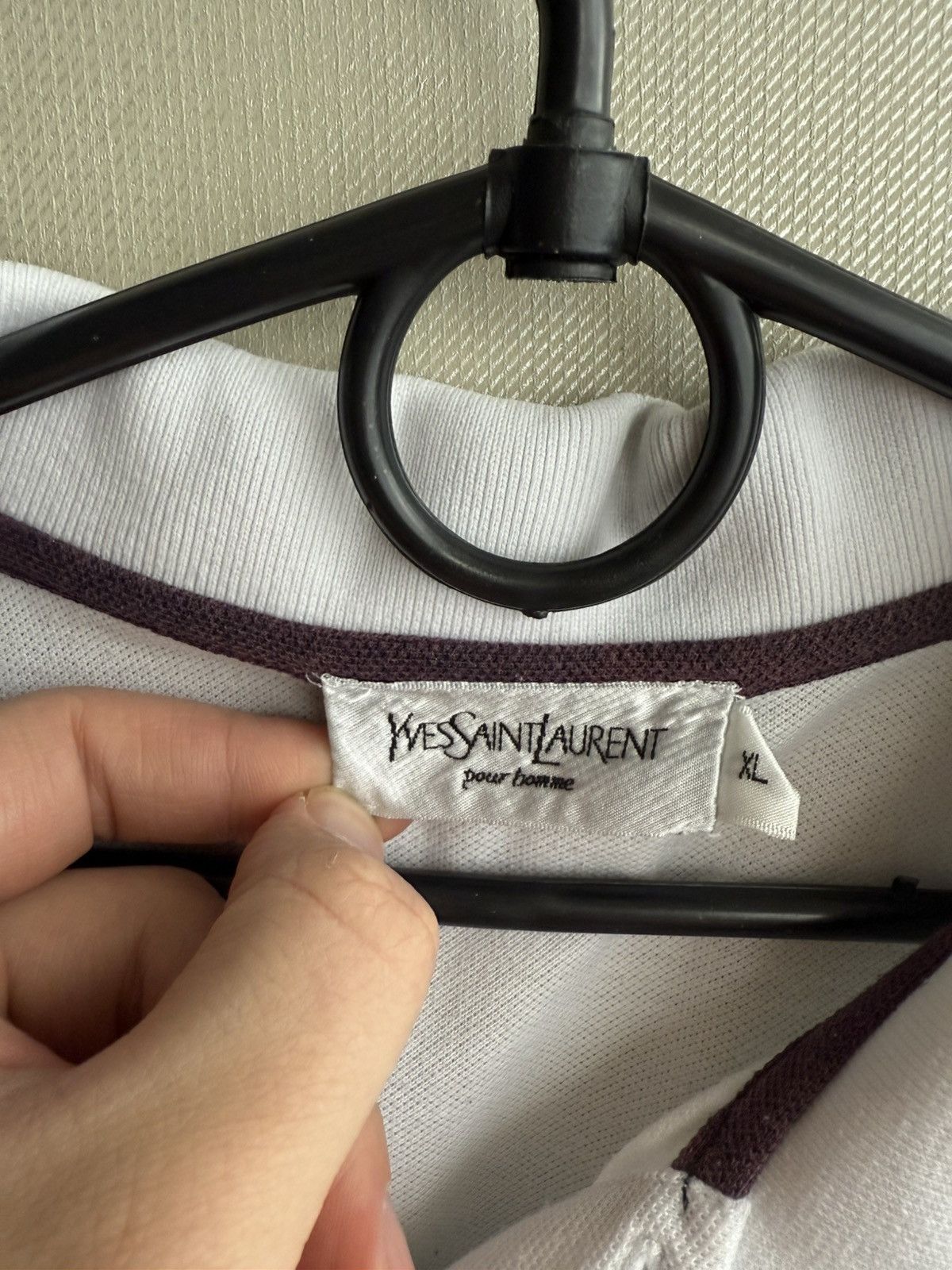 Yves Saint Laurent Yves Saint Laurent Polo Big Logo YSL Size US XL / EU 56 / 4 - 4 Thumbnail