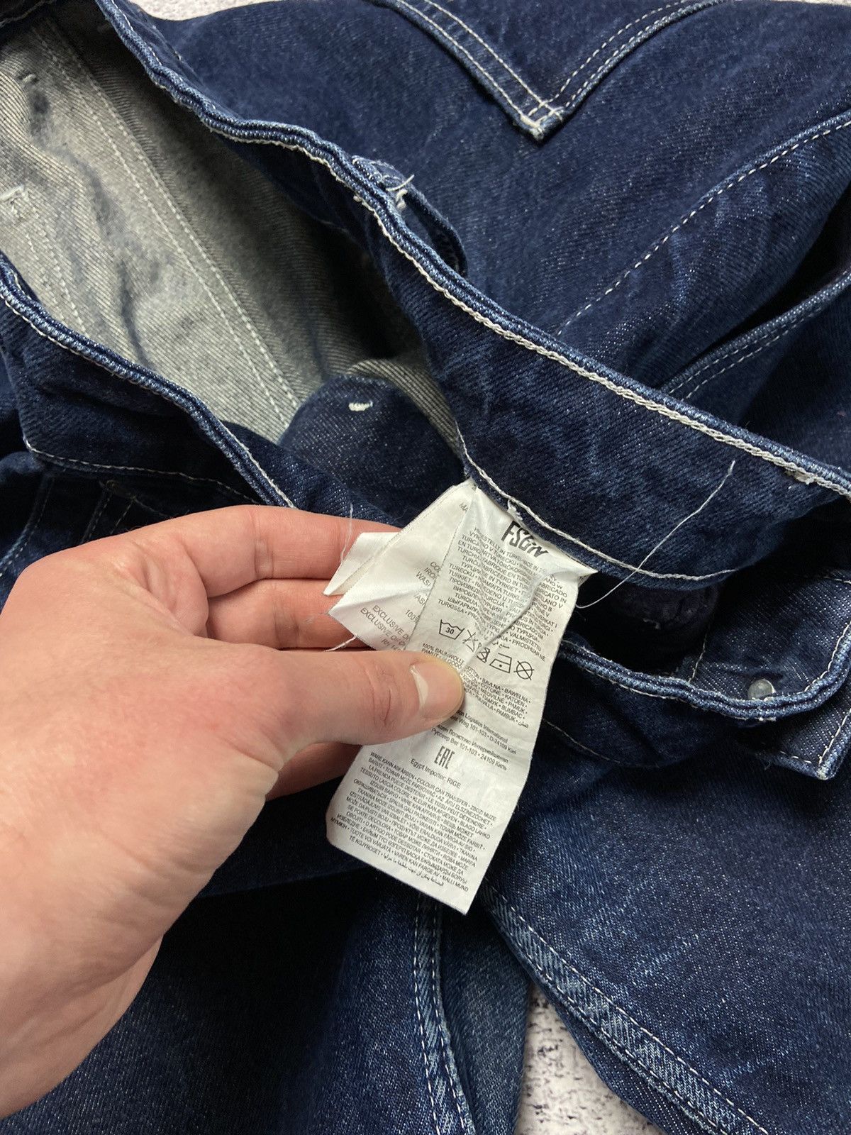 Japanese Brand Rare FSBN Rap Pants Hip Hop Baggy Jeans Avant Garde Style Size US 34 / EU 50 - 19 Thumbnail