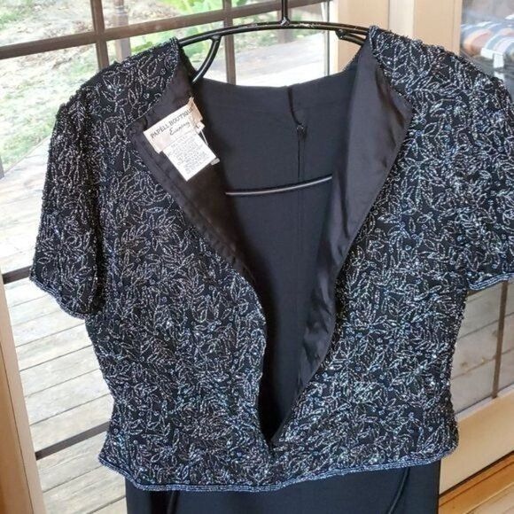 Adrianna Papell Adrianna Papell Boutique Evening Embellished 100% Silk Top & Size XL / US 12-14 / IT 48-50 - 5 Thumbnail