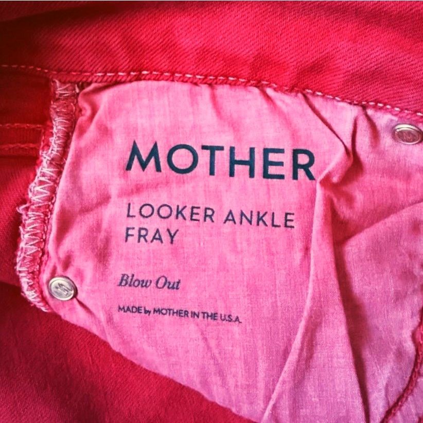 MOTHER Mother Red Jeans | Size 29 Size 30" / US 8 / IT 44 - 6 Thumbnail