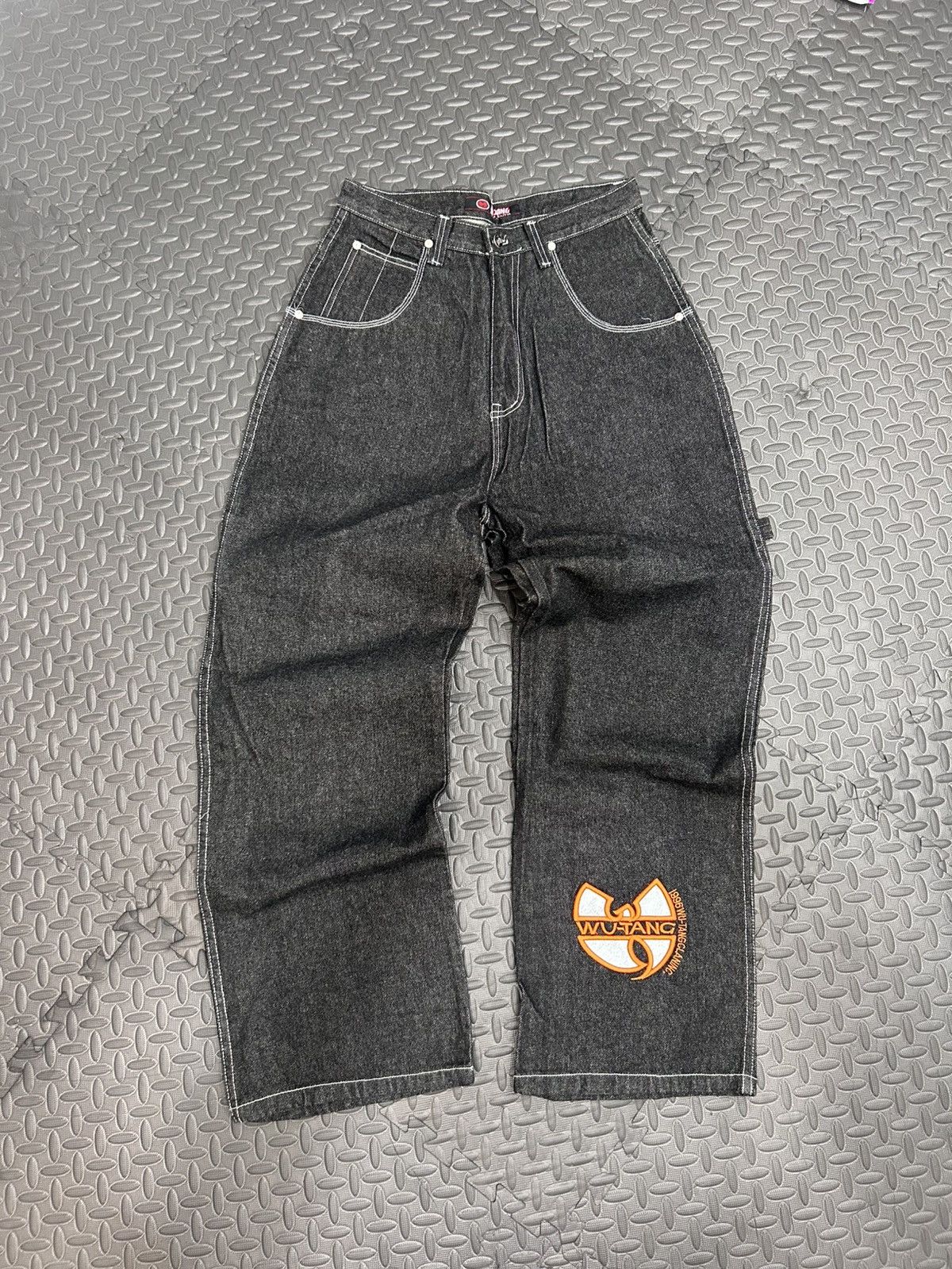 Wu-Tang Clan Wu-Tang x Skateboarder “HIP HOP” Raw Denim Jeans (Deadstock) Size US 32 / EU 48 - 4 Thumbnail