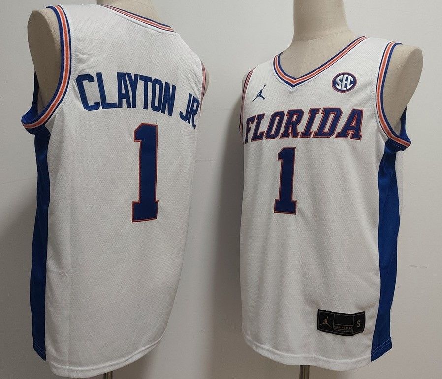 Other NCAA Florida Gators 1 Walter Clayton Jr. White Size US M / EU 48-50 / 2 - 1 Thumbnail
