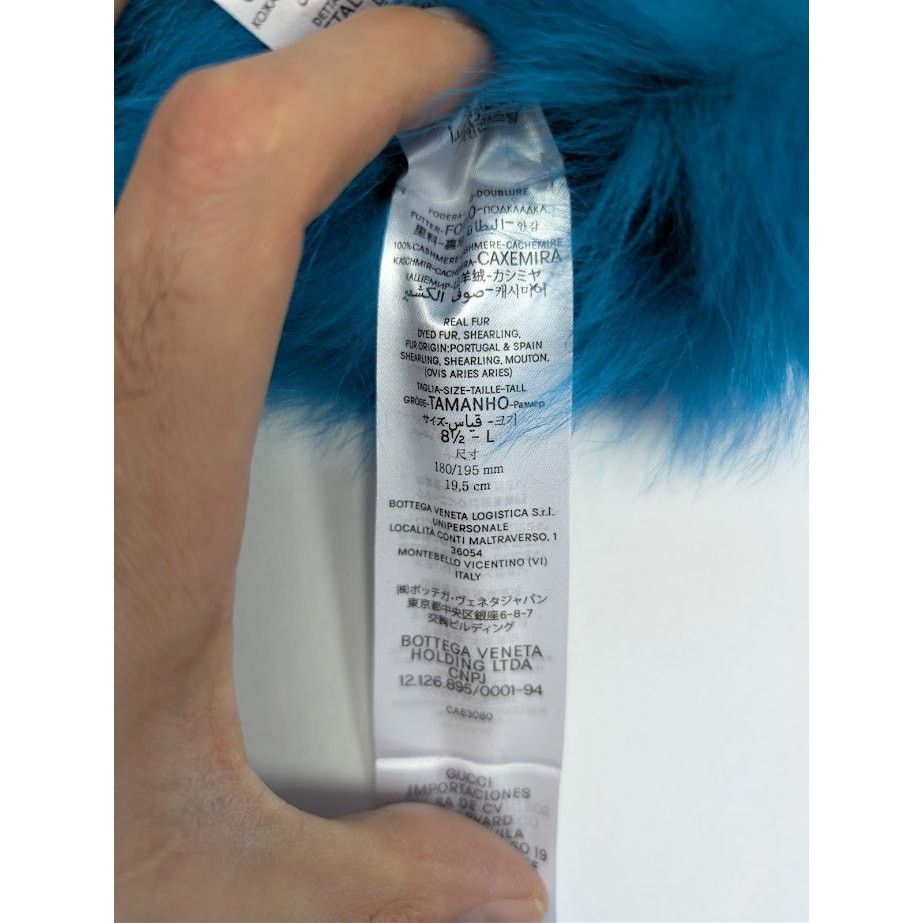 Bottega Veneta o1rshd1 Size: 8.5 / Toscana Shearling Gloves in Blue Size ONE SIZE - 18 Thumbnail
