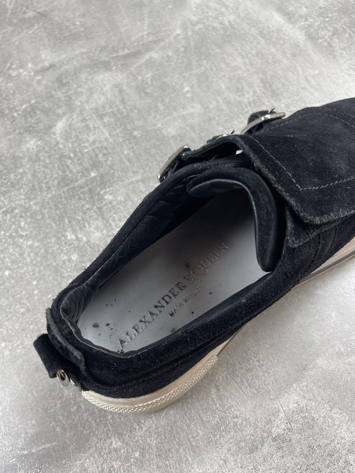 Alexander McQueen × Vintage Alexander McQueen Platform Suede Black Y2K Sneakers Size US 9 / IT 39 - 9 Thumbnail