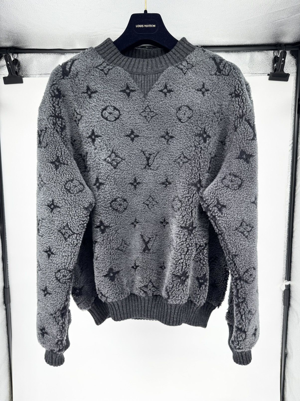 Louis Vuitton Wool Sweater With Leather Inner Part