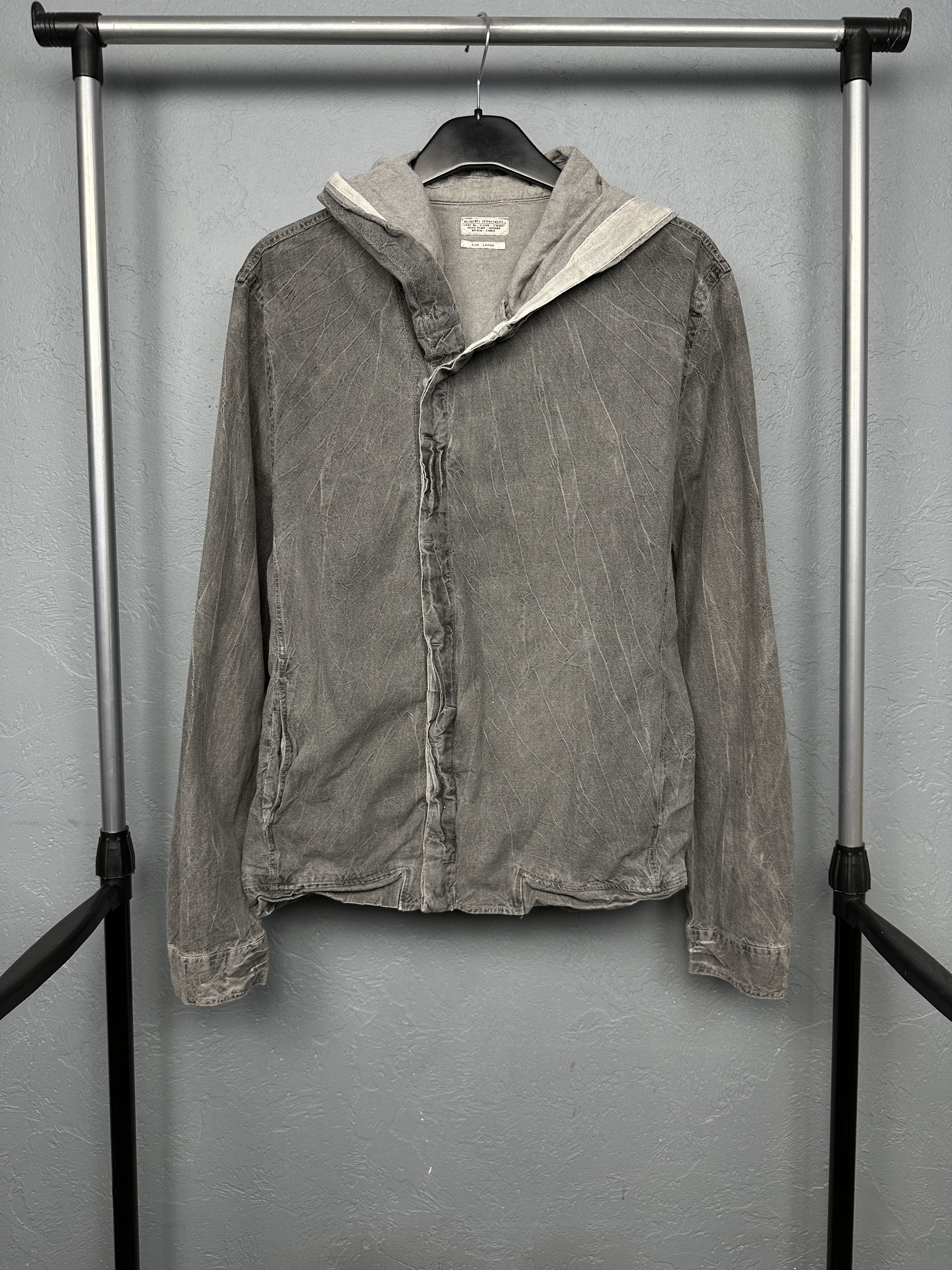 Allsaints Allsaints Mens Avant Garde Bomber Hooded Jacket Shirt Size US L / EU 52-54 / 3 - 1 Thumbnail