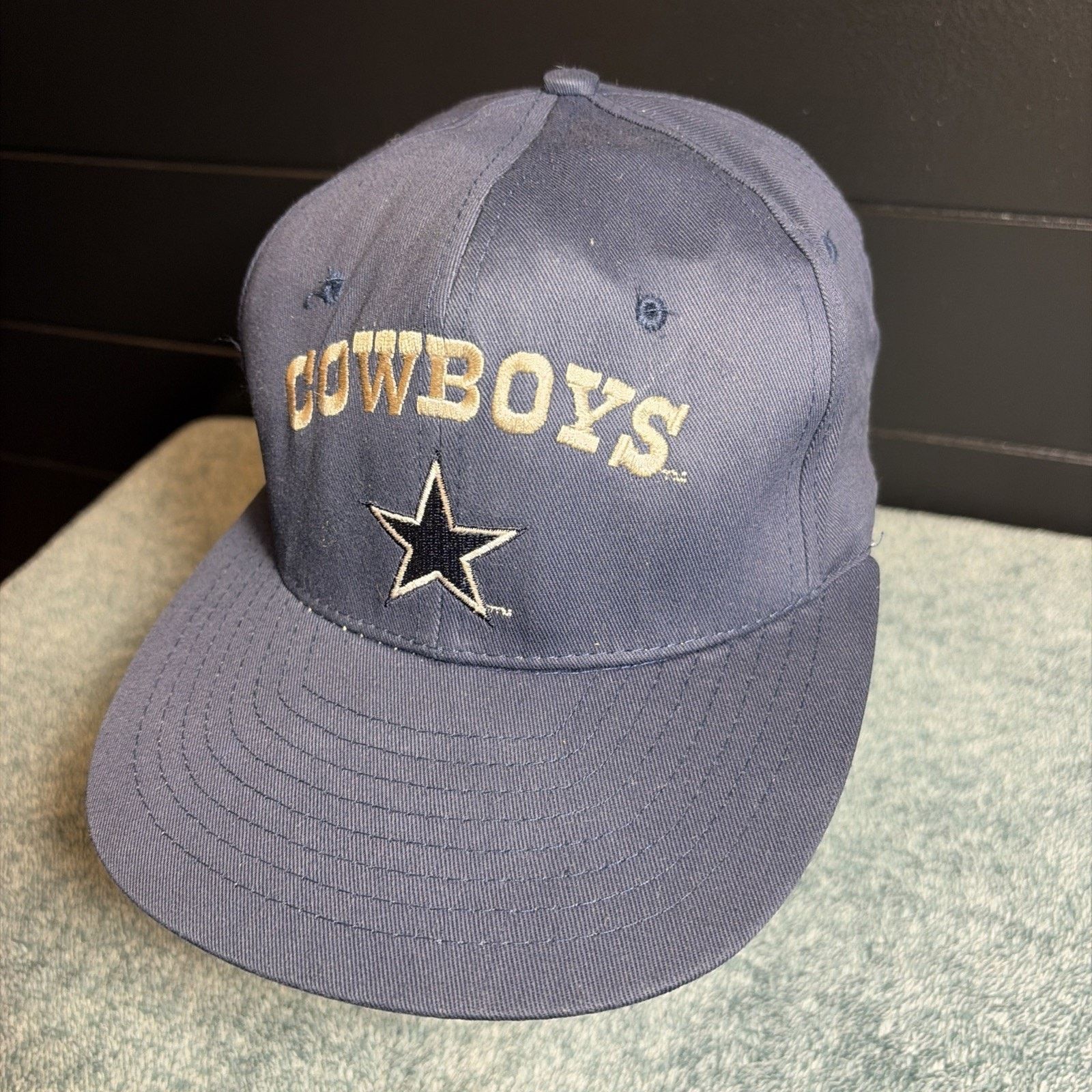 Vintage Vtg 90s dallas cowboys snapback hat AJD Spellout Rare Guc Size ONE SIZE - 3 Thumbnail
