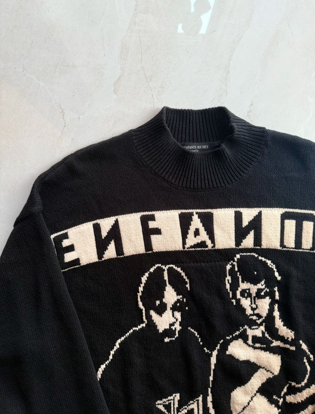 Enfants Riches Deprimes Enfants Riches Deprimes SS24 Goth Couple Knit Sz.L Size US L / EU 52-54 / 3 - 5 Thumbnail