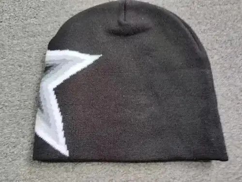 Other Super Star Graphic No Cuff Beanie Hat Black Size ONE SIZE - 3 Thumbnail