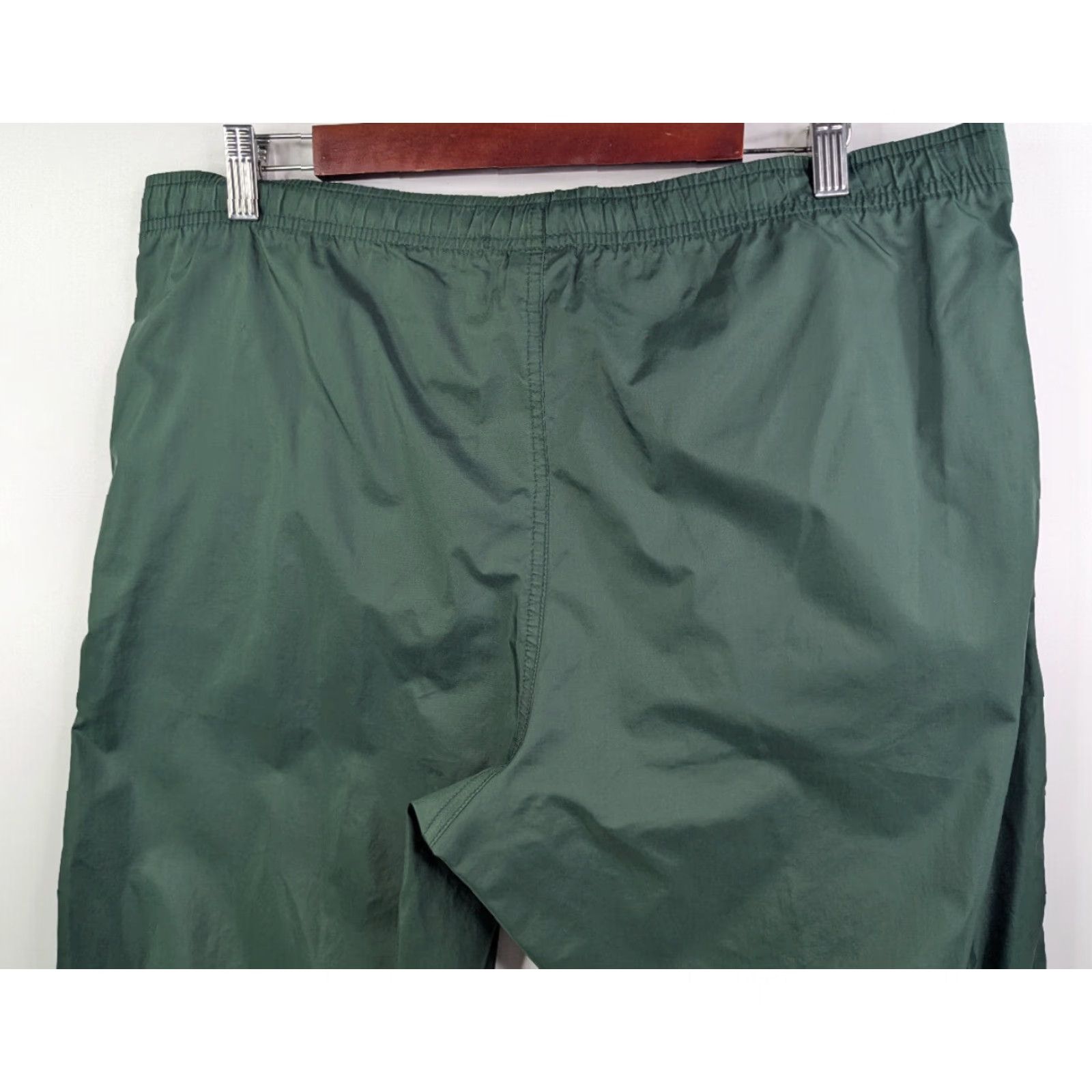 Nike VINTAGE Nike Track Pants Mens S Green Nylon Ankle Zipper Windbreaker Baggy Size US 29 - 6 Thumbnail