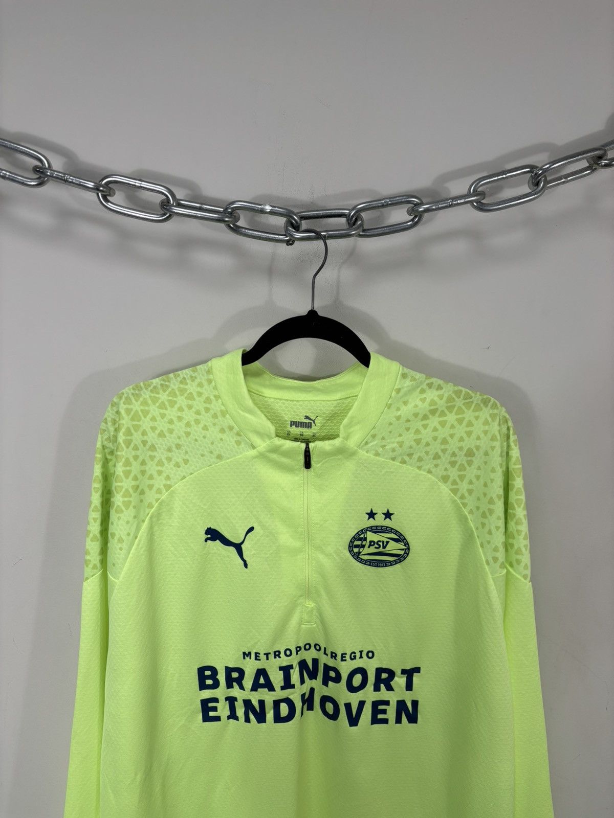 Nike Nike PSV Eindhoven 1/4 Zip Football Soccer Training Jacket Size US XL / EU 56 / 4 - 2 Thumbnail