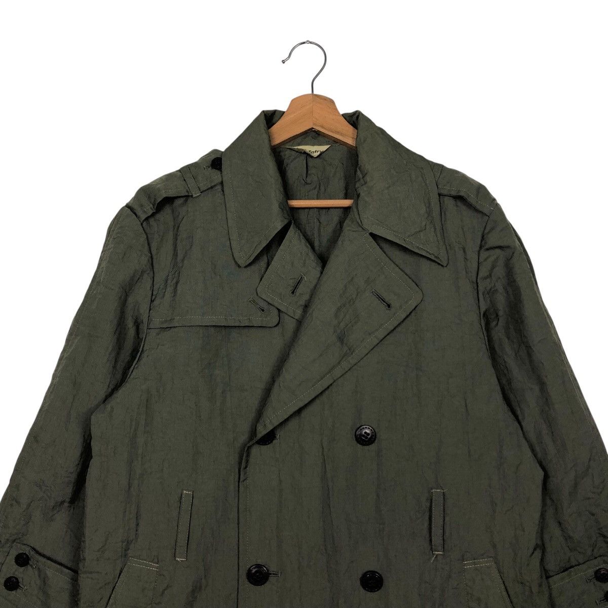 Japanese Brand × Vintage 📌Rich Green Vintage Long Jacket San-Entry Bondage Parachute Size US M / EU 48-50 / 2 - 4 Thumbnail