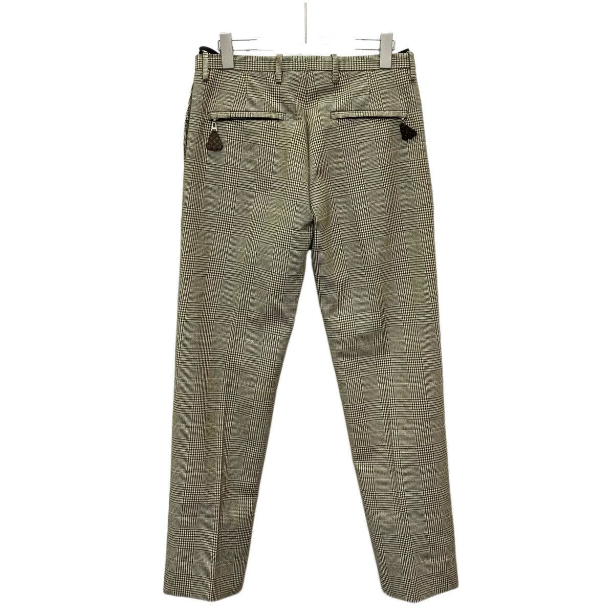 Louis Vuitton Louis Vuitton Light Brown Houndstooth Wool Trousers K26WX Size 25" / US 0 / IT 36 - 2 Thumbnail