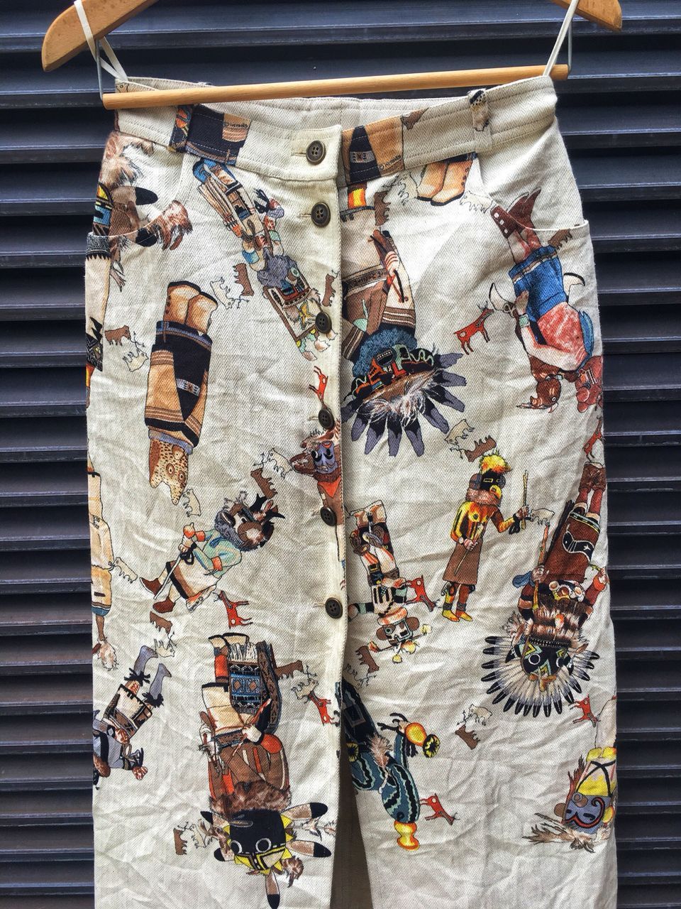 image of Best Offer VTG 80S/90S Hermes Long Skirt in White, Women's (Size 26)