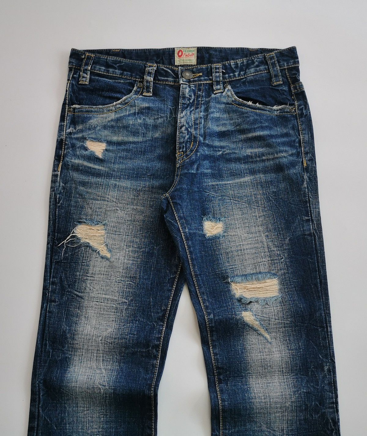 Japanese Brand Ozz First Pinball Japan Bootcut Denim Jeans Size US 32 / EU 48 - 2 Thumbnail