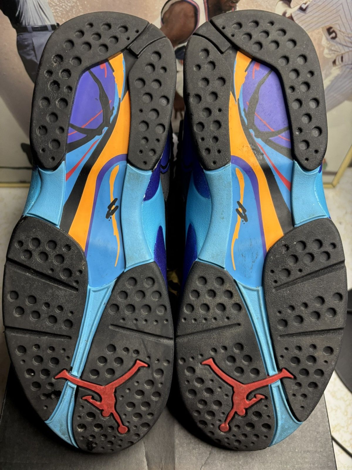 Jordan Brand Air Jordan 8 Retro 2015 Aqua 2015 Size US 10 / EU 43 - 5 Thumbnail