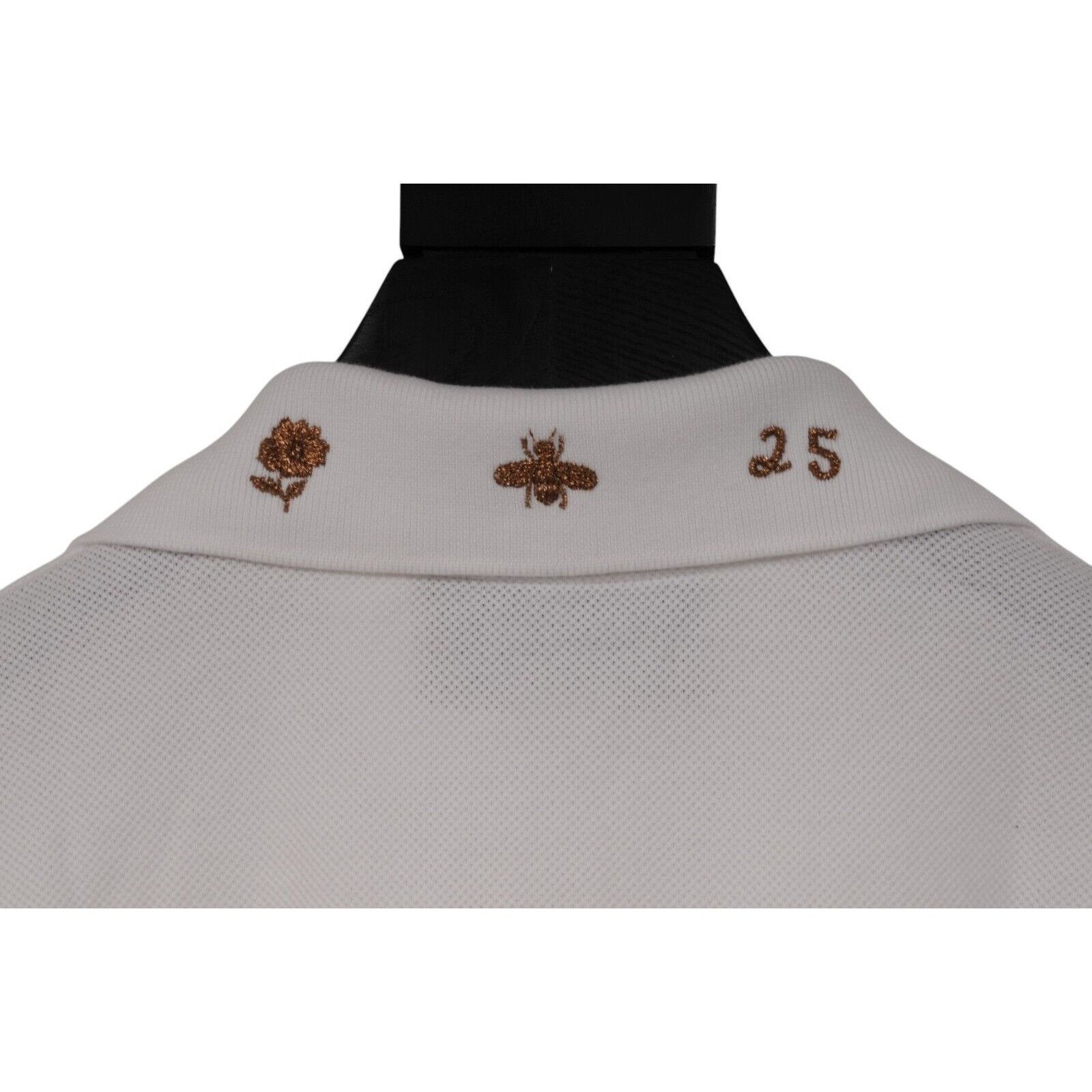 Gucci Embroiderd Butterfly Snake Polo White Size US L / EU 52-54 / 3 - 5 Thumbnail