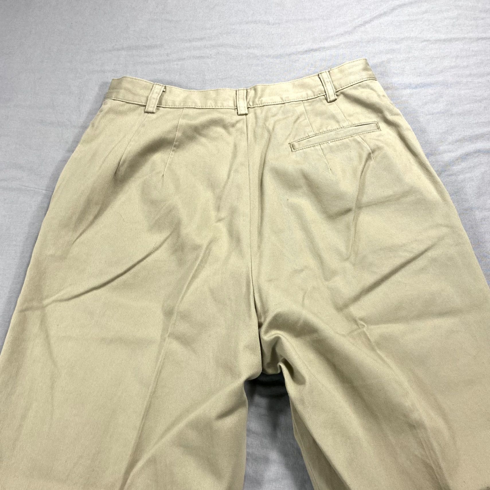 Pendleton VINTAGE Pendleton Pants Womens 10 Beige Pleated High Rise Trousers 28x28 Size 32" / US 10 / IT 46 - 4 Thumbnail