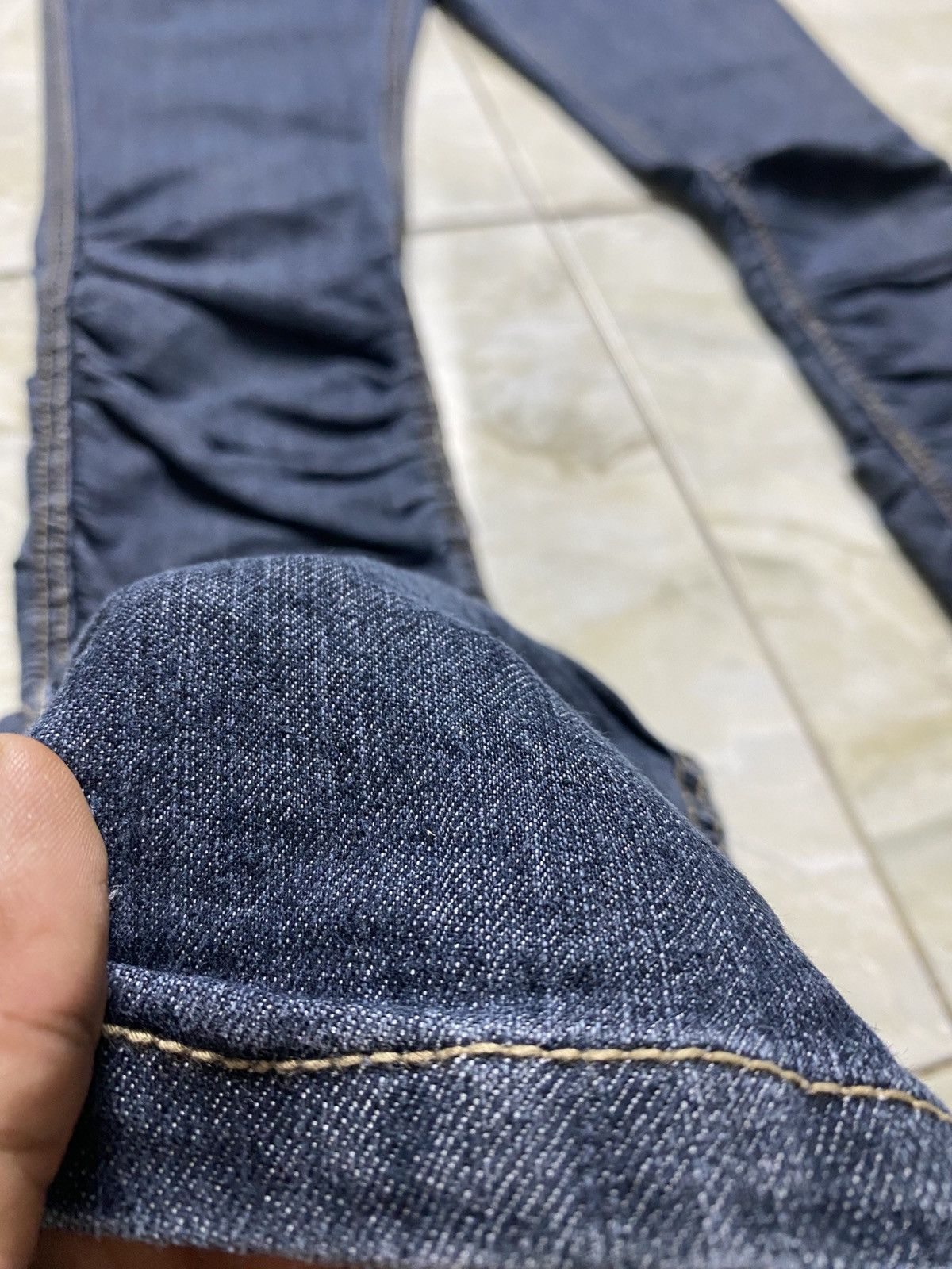 Japanese Brand Chuccocox Premium Wrinkle Skinny Jeans Size 30" / US 8 / IT 44 - 7 Thumbnail