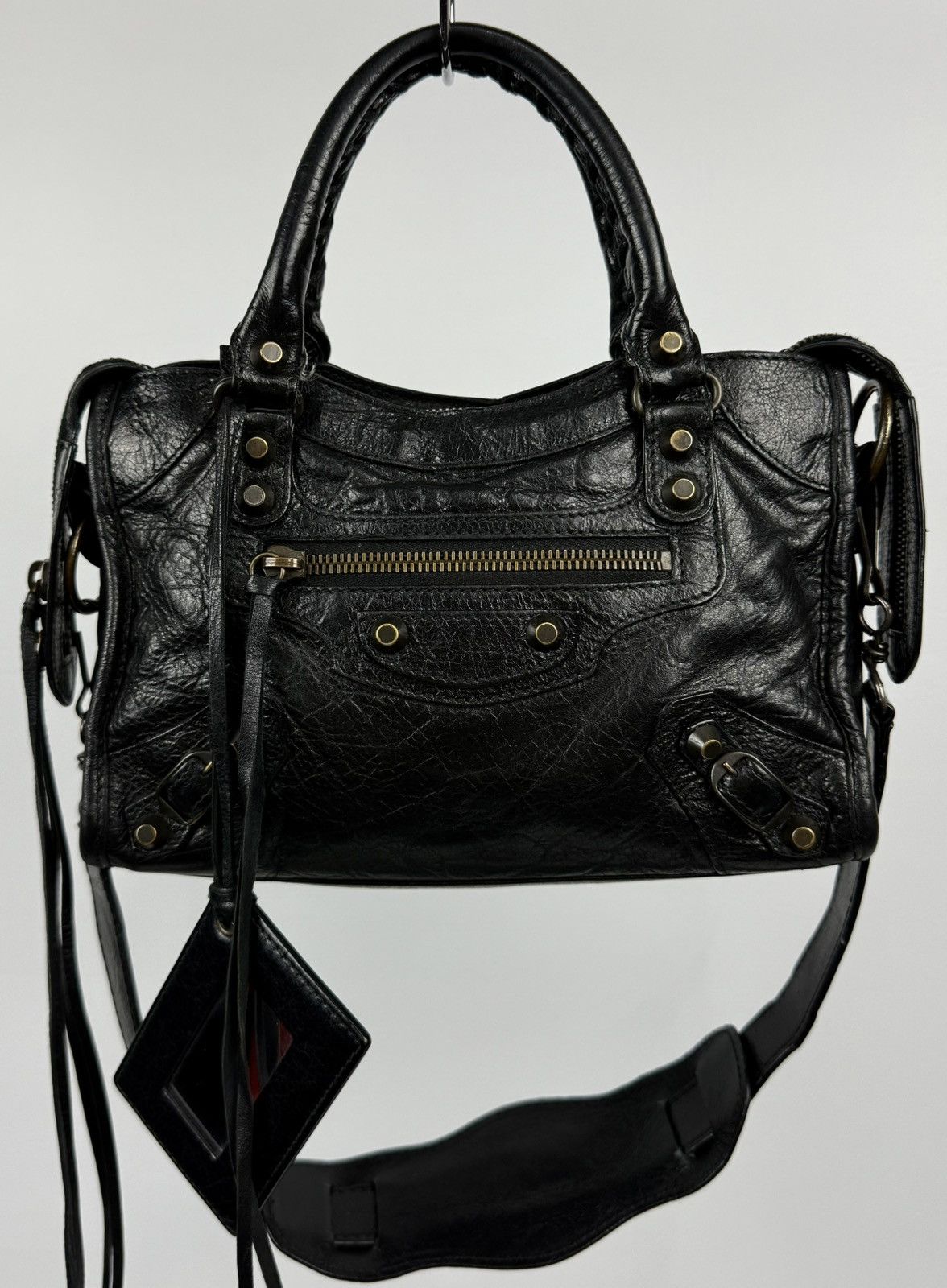 Balenciaga - 2000S - Mini Classic City - Lambskin Bag in Black, Women's