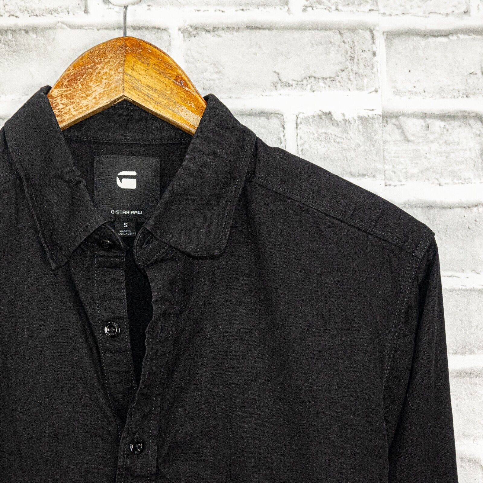 G-Star G Star Raw Small Button up Shirt in Black Cotton Long Sleeve Size US S / EU 44-46 / 1 - 5 Thumbnail
