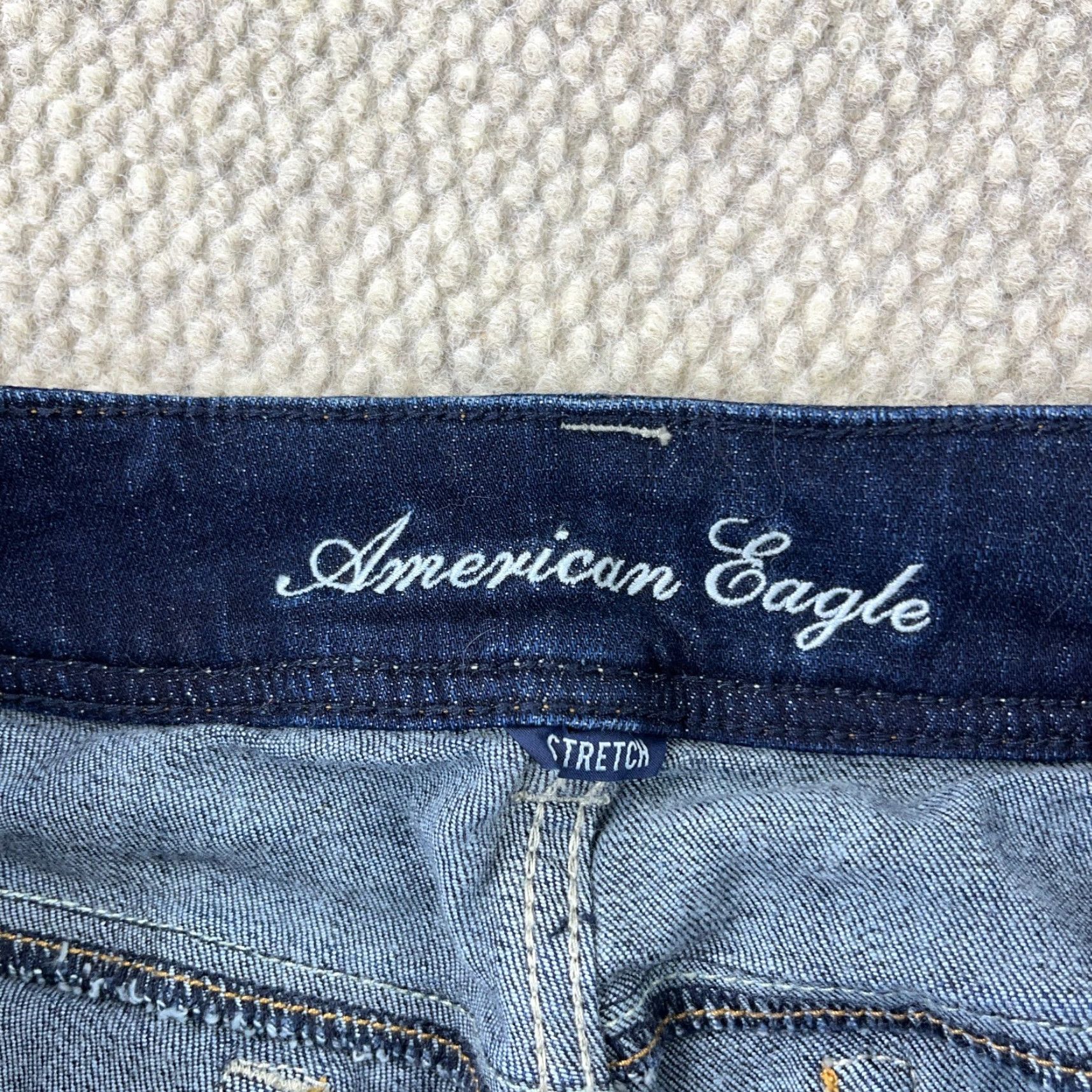 American Eagle Outfitters VINTAGE American Eagle Jeans Women 6 Short Boot Cut Slim Fit Dark Wash Blue 5-Pocket Regular Denim Baggy Hipster Mens Womens Size 28" / US 6 / IT 42 - 5 Thumbnail