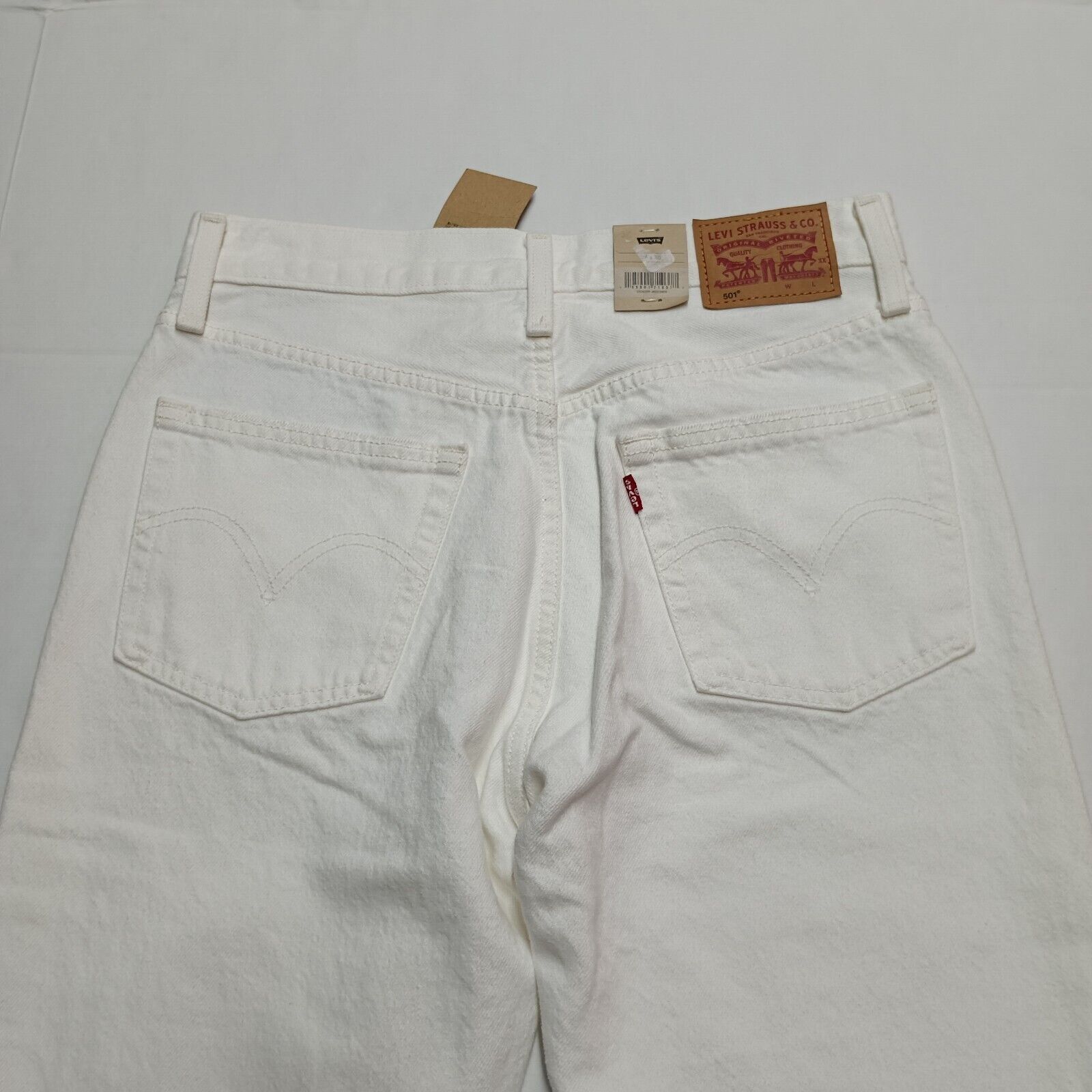 Levi's Levi's 501 Jeans Women's 26x30 Button Fly Distress White Size 26" / US 2 / IT 38 - 8 Thumbnail