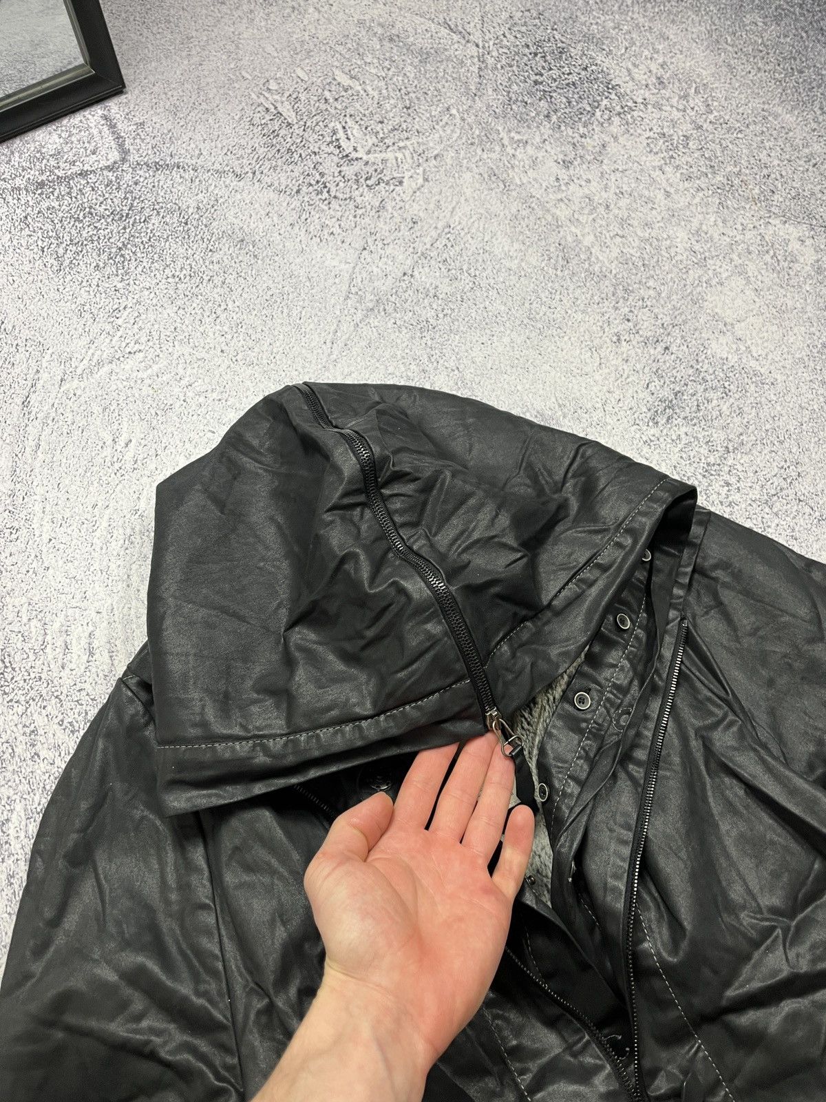 Annette Gortz × Japanese Brand Annette Gortz Avant Garde Zipped Trench Winter Jacket Rare Size S / US 4 / IT 40 - 11 Thumbnail