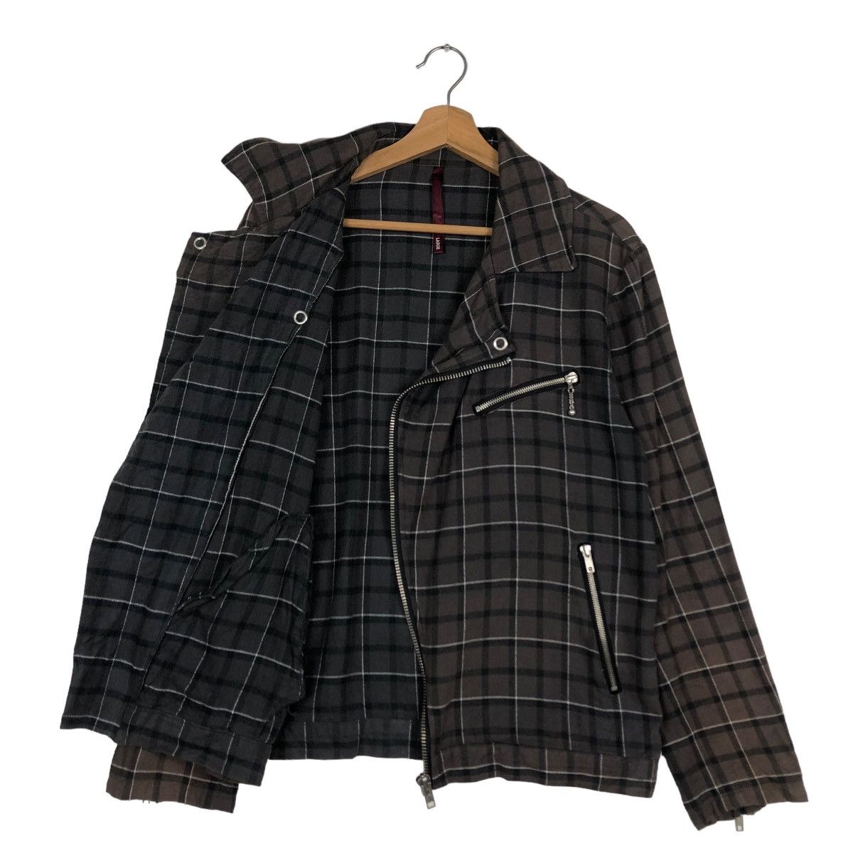 Hysteric Glamour 🔥Double Breast Biker Jacket Tartan Design Japan Made Sadri Size US L / EU 52-54 / 3 - 9 Thumbnail