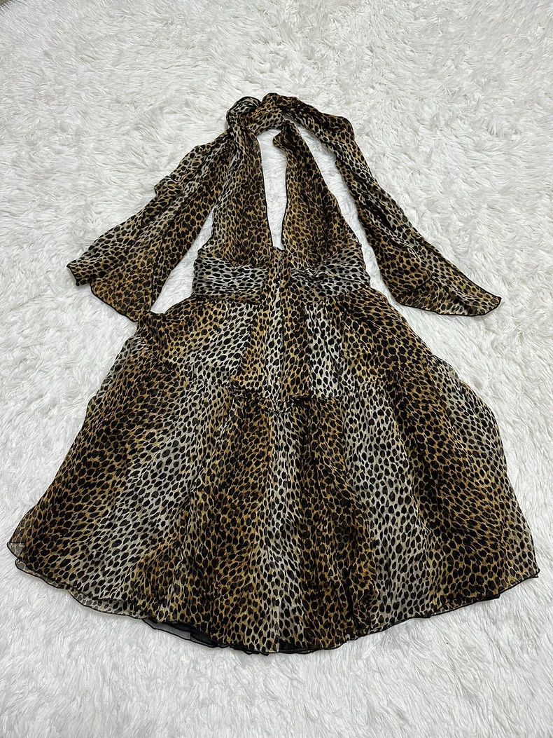 Dolce & Gabbana Dolce&Gabbana Leopard Print Cape Dress-yf Size US M / EU 48-50 / 2 - 1 Thumbnail