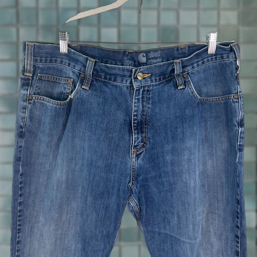 Carhartt Carhartt Pants Mens 40 Blue Relaxed Fit Dungaree Work Wear Outdoor 40x29 Size US 40 / EU 56 - 1 Thumbnail