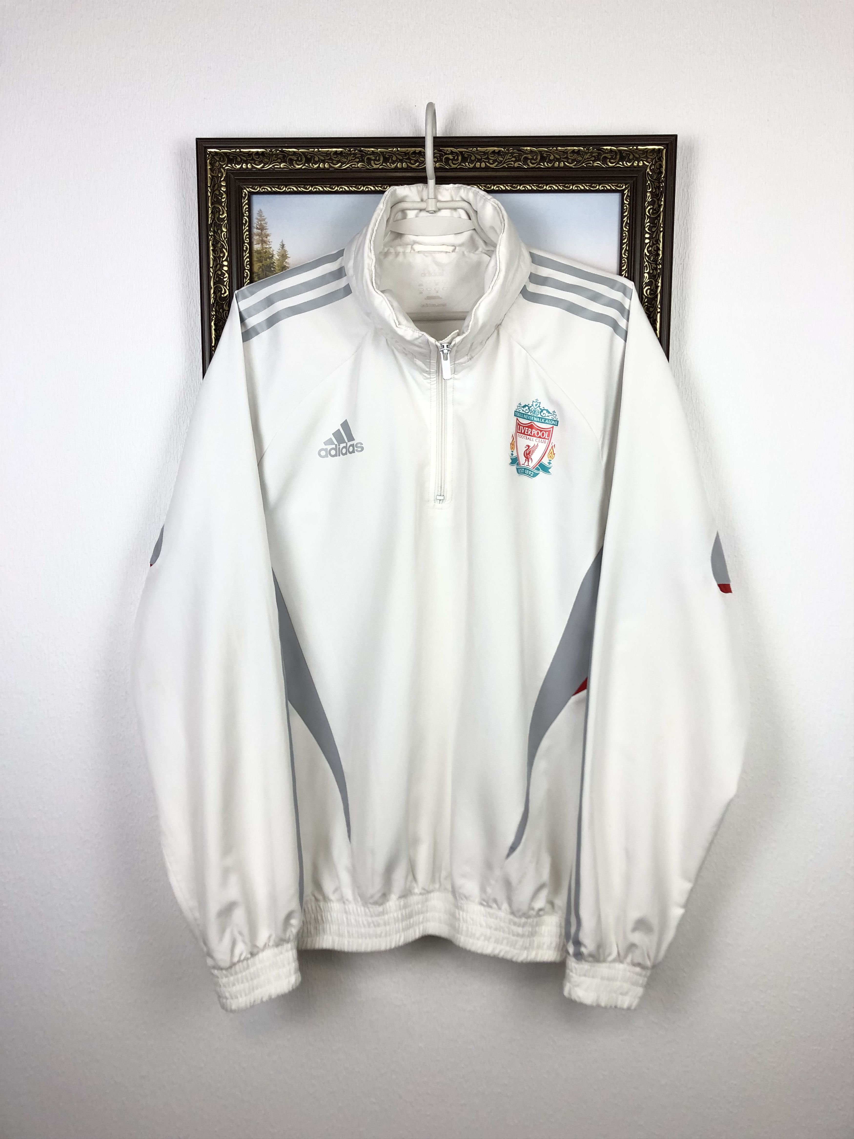 Adidas Vintage Adidas Liverpool Football Jacket Soccer Track Top Size US L / EU 52-54 / 3 - 1 Thumbnail