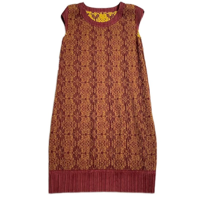 Issey Miyake Issey Miyake size:3 Yellow Chinese-style embroidered dress Size XS / US 0-2 / IT 36-38 - 5 Thumbnail