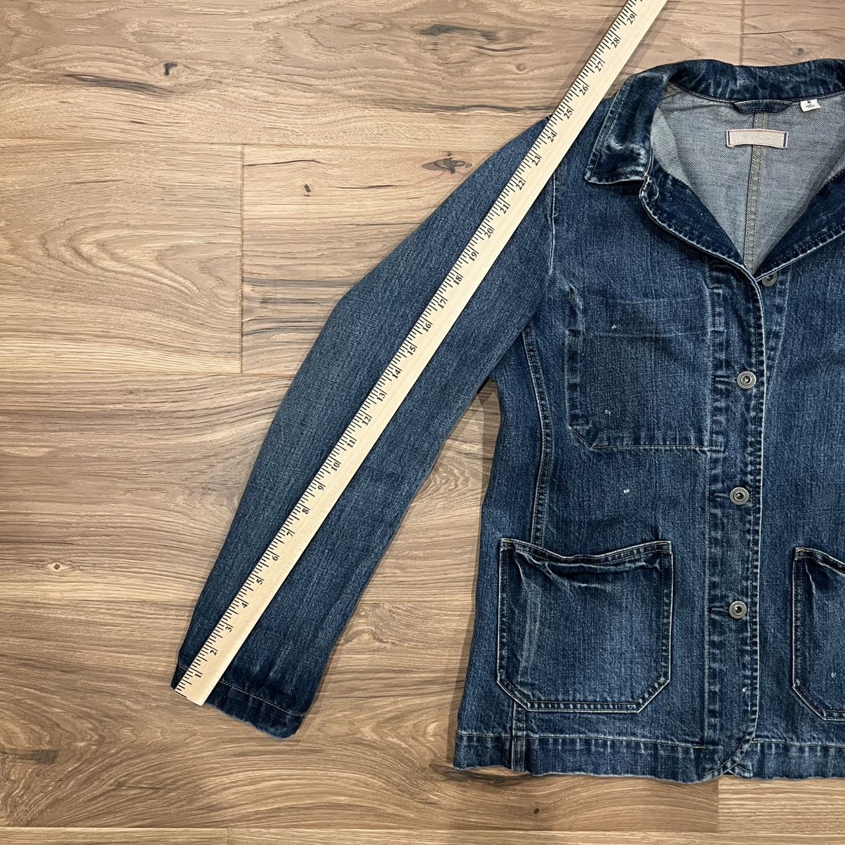 Uniqlo Uniqlo Blue Denim Jacket Distressed Womens Medium Size M / US 6-8 / IT 42-44 - 8 Thumbnail