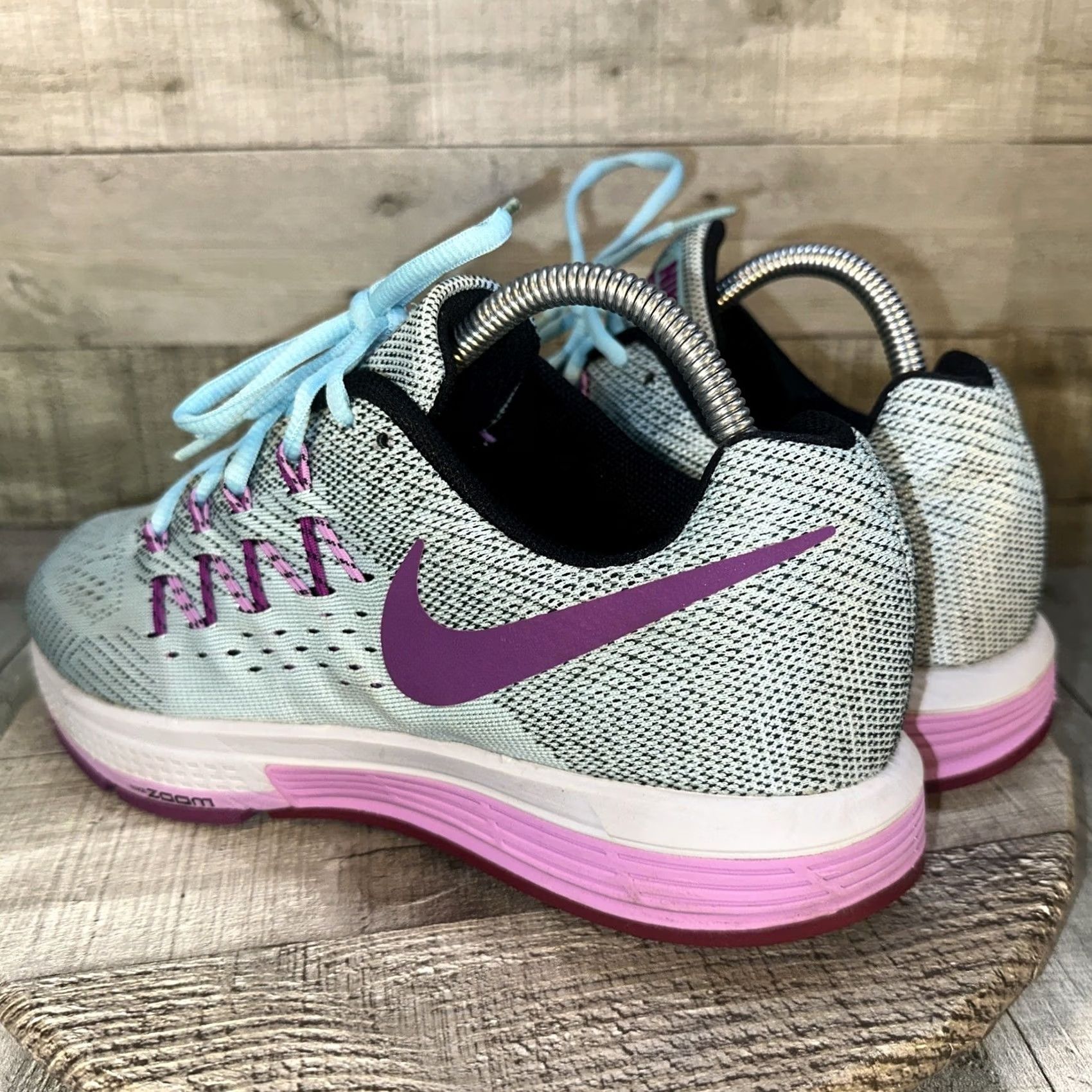 Nike Nike Air Zoom Vomero 10 Shoes Womens Size 9 Black Blue Pink Purple 717441-401 Size US 9 / IT 39 - 4 Thumbnail