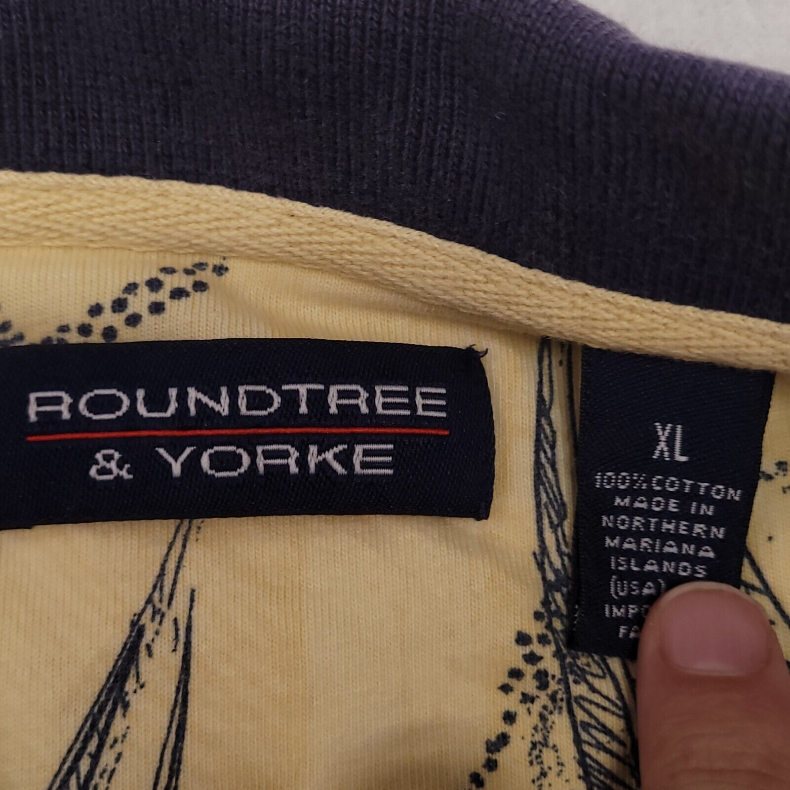 Roundtree & Yorke Roundtree & Yorke Polo Shirt Mens Size Extra Large XL Yellow Size US XL / EU 56 / 4 - 3 Thumbnail