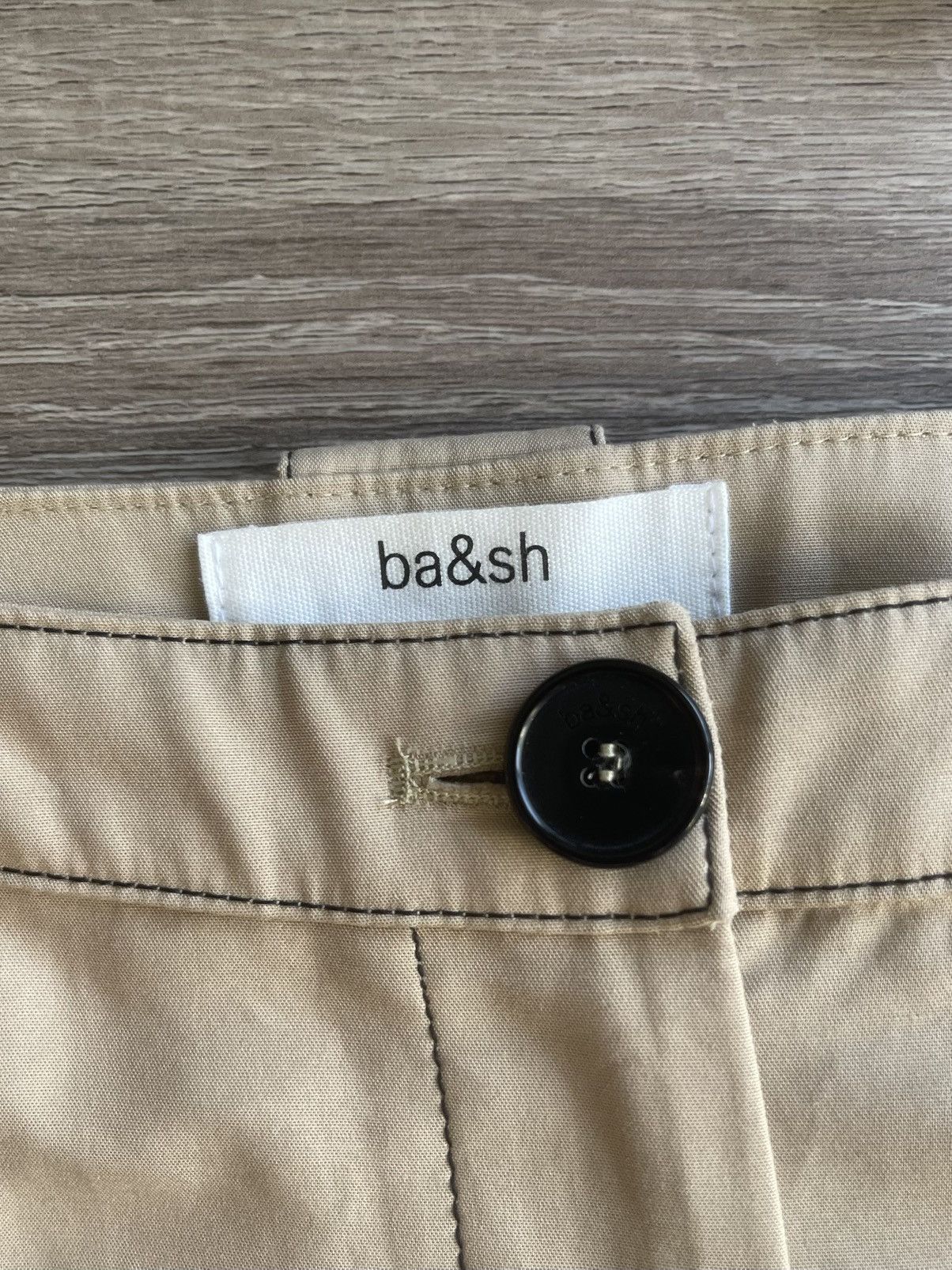 ba&sh Ba&sh wide leg beige dove trousers Size 28" / US 6 / IT 42 - 4 Thumbnail