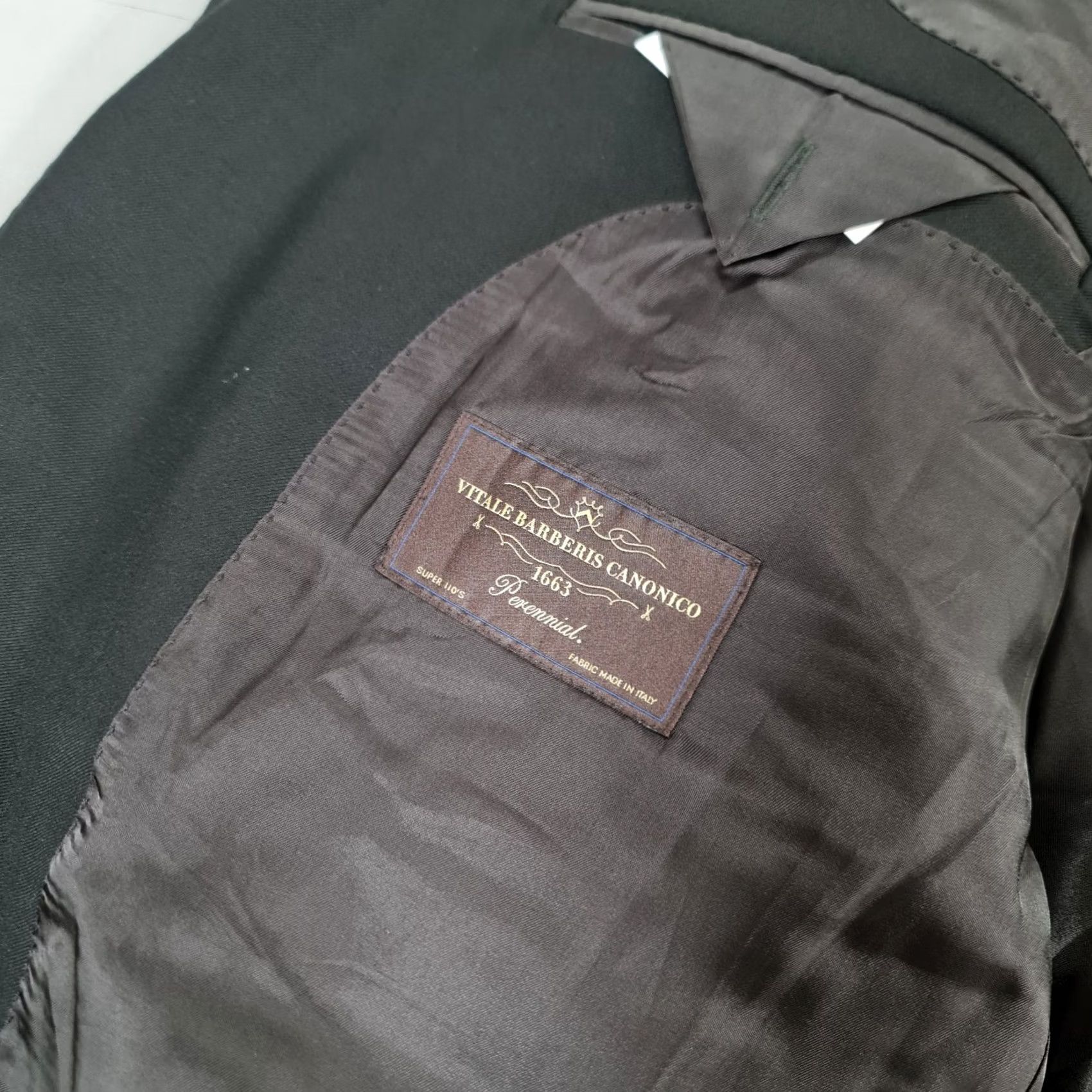 Suitsupply Suitsupply Jacket Mens 50 Suit Black 50R Washington Wool Blazer Vitale Barberis Size 50R - 5 Thumbnail