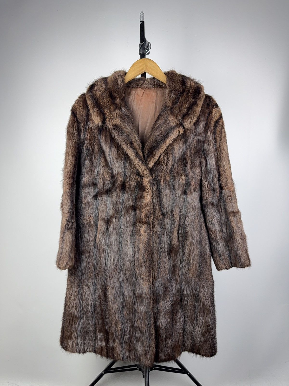 Japanese Brand Vintage Real Mink Fur Coat Brown Classic Long Jacket Size M / US 6-8 / IT 42-44 - 1 Thumbnail