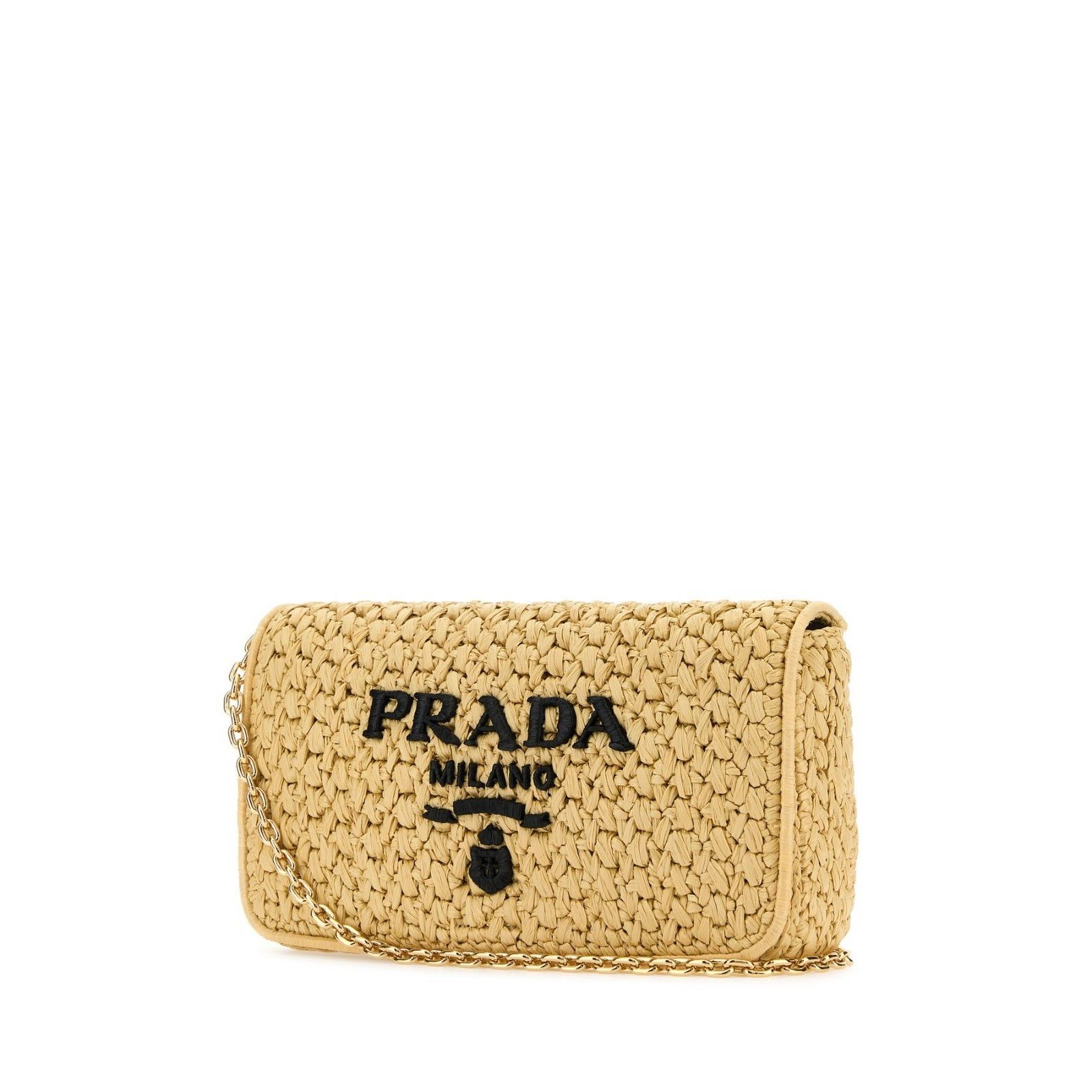 Prada PRADA Sand Brown Raffia Shoulder Bag New And Authentic Size ONE SIZE - 2 Thumbnail