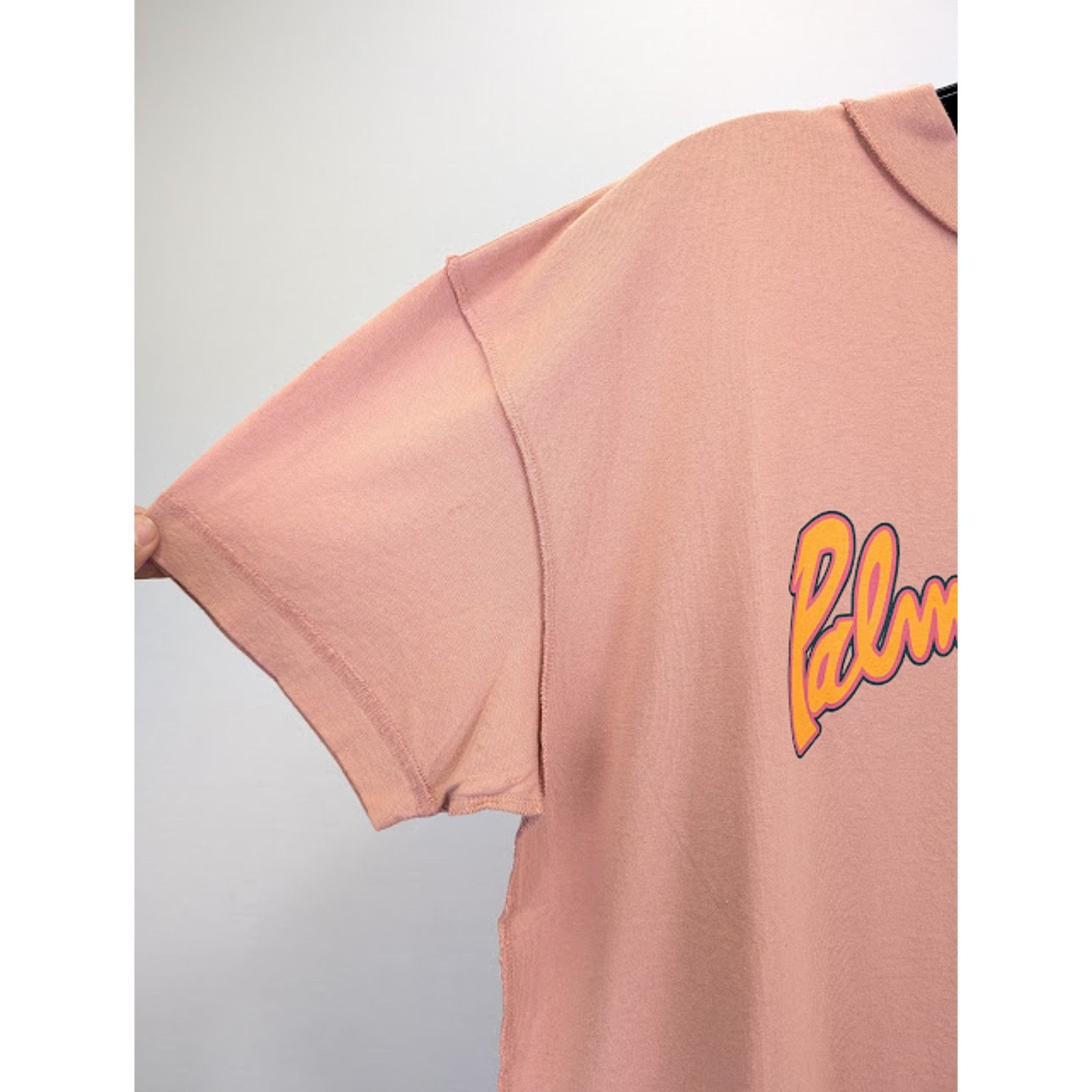 Palm Angels o1rshd1 Seasonal Logo Insideout T-Shirt in Pink / Orange Size US S / EU 44-46 / 1 - 6 Thumbnail