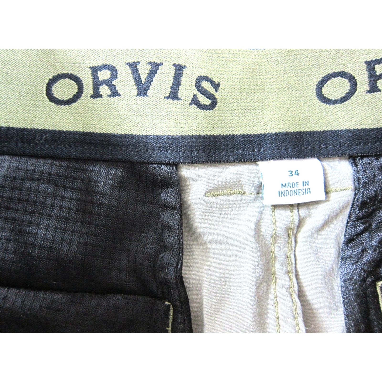Orvis Orivs Brown Nylon Stretch Cargo Shorts Men 34 Pocket Hike Fish Pocket Size US 34 / EU 50 - 3 Thumbnail