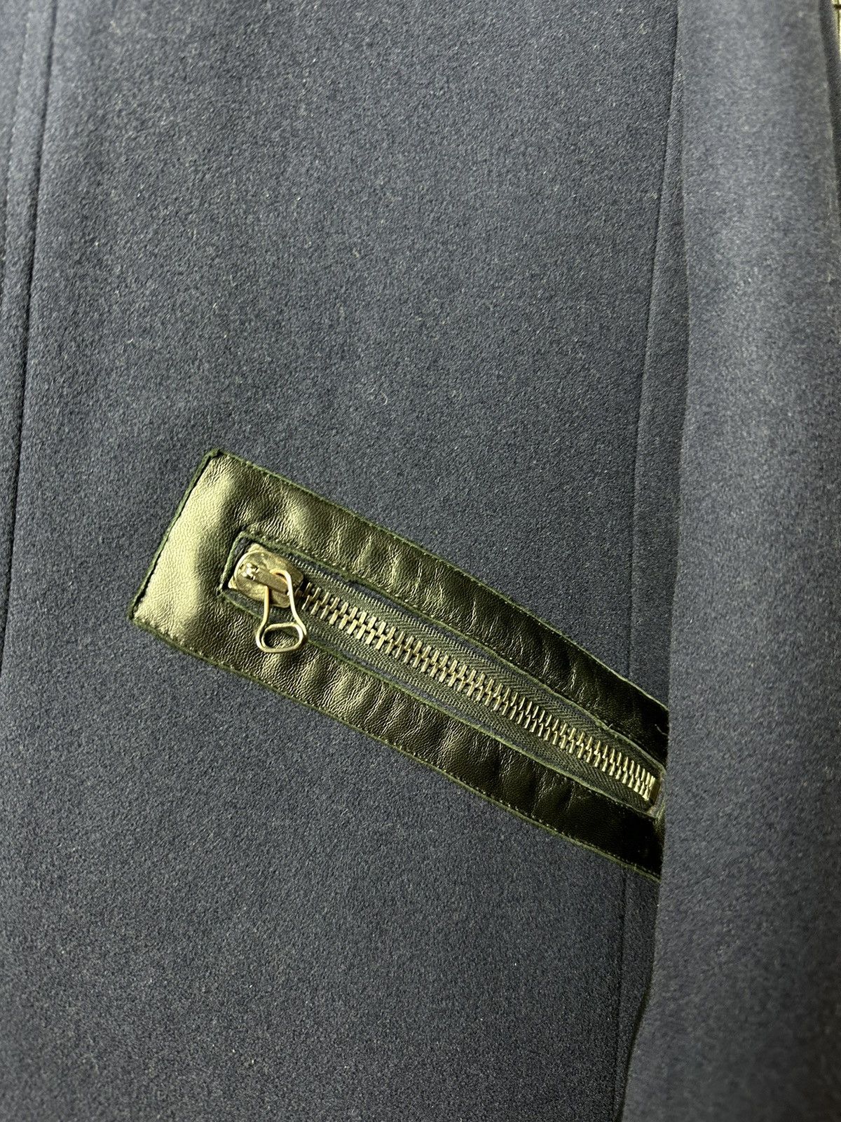 Balmain Pierre Balmain Vintage Wool Blend Leather Zip Up Coat Size50 Size XL / US 12-14 / IT 48-50 - 6 Thumbnail
